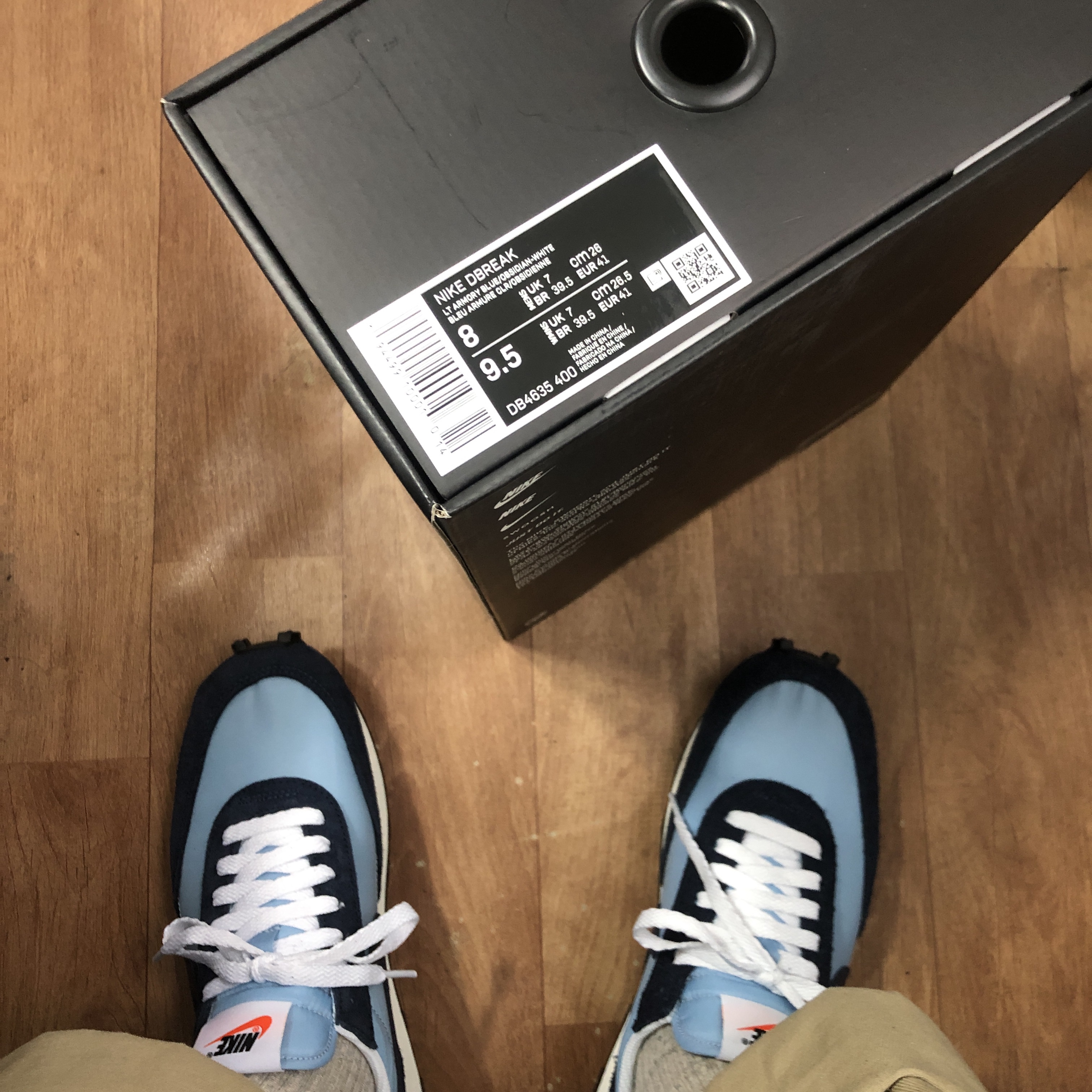 Nike Daybreak Light Armory Blue 착용 스타일