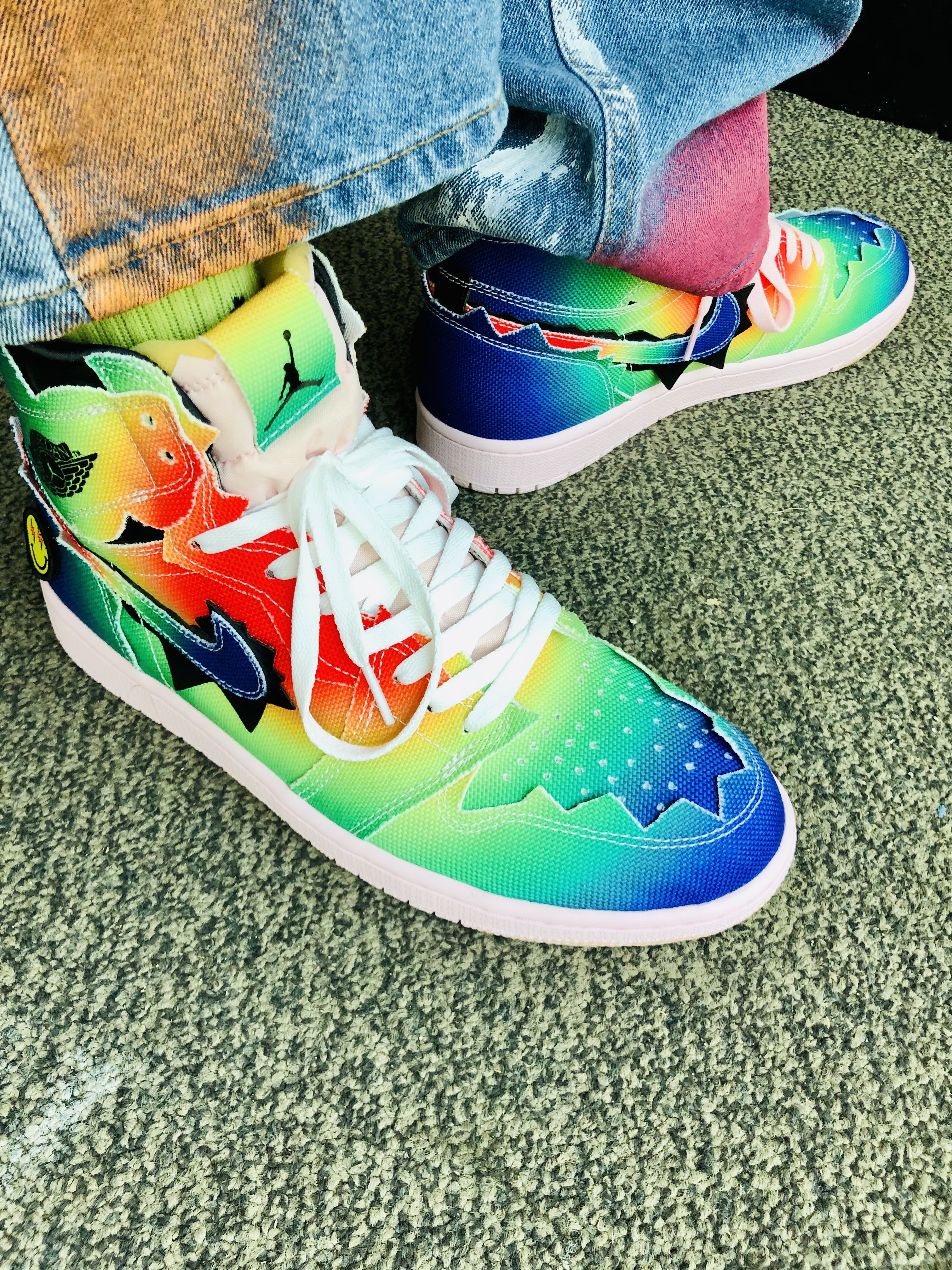 Jordan 1 x J Balvin Retro High OG 착용 스타일 - 5
