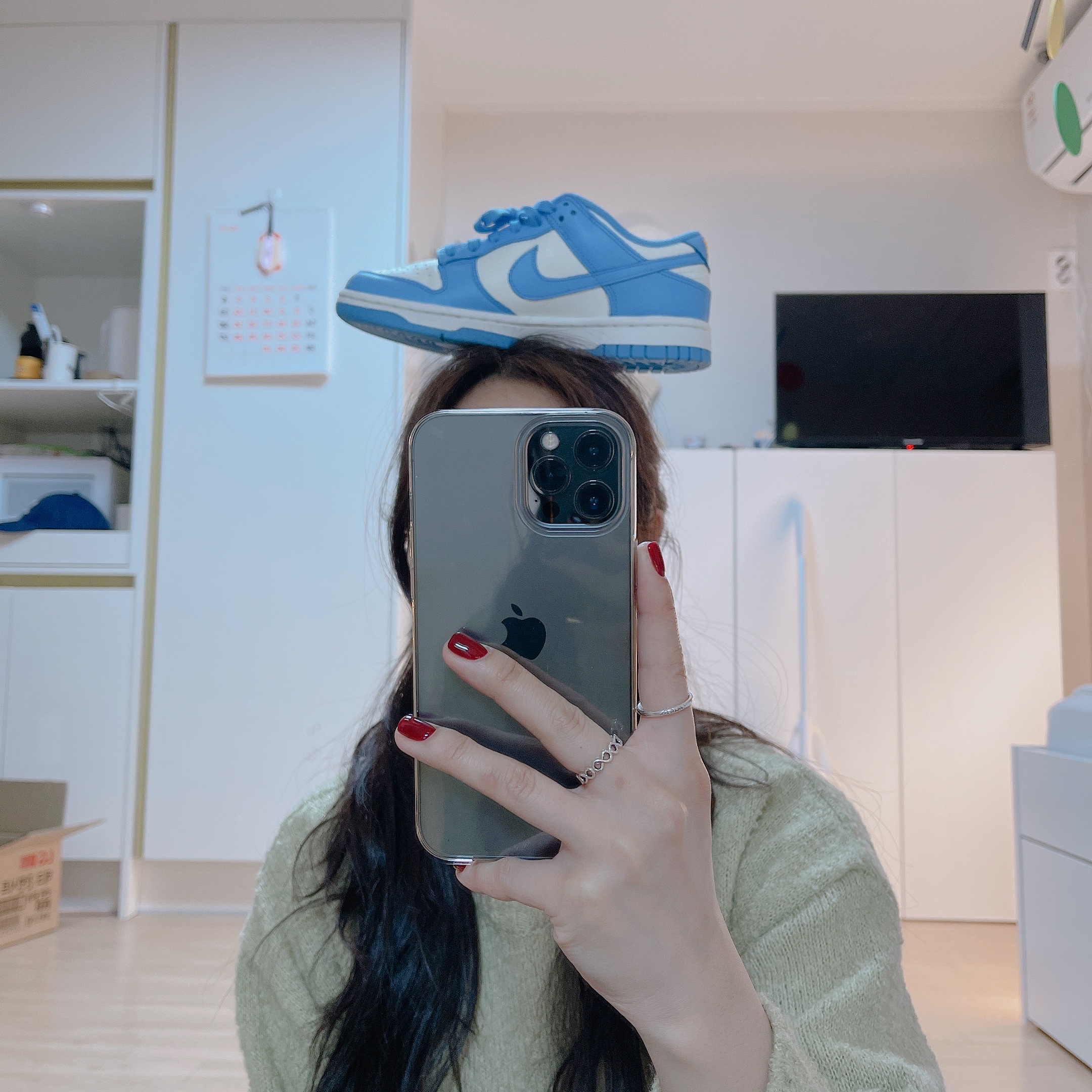 (W) Nike Dunk Low Coast 착용 스타일 - 2
