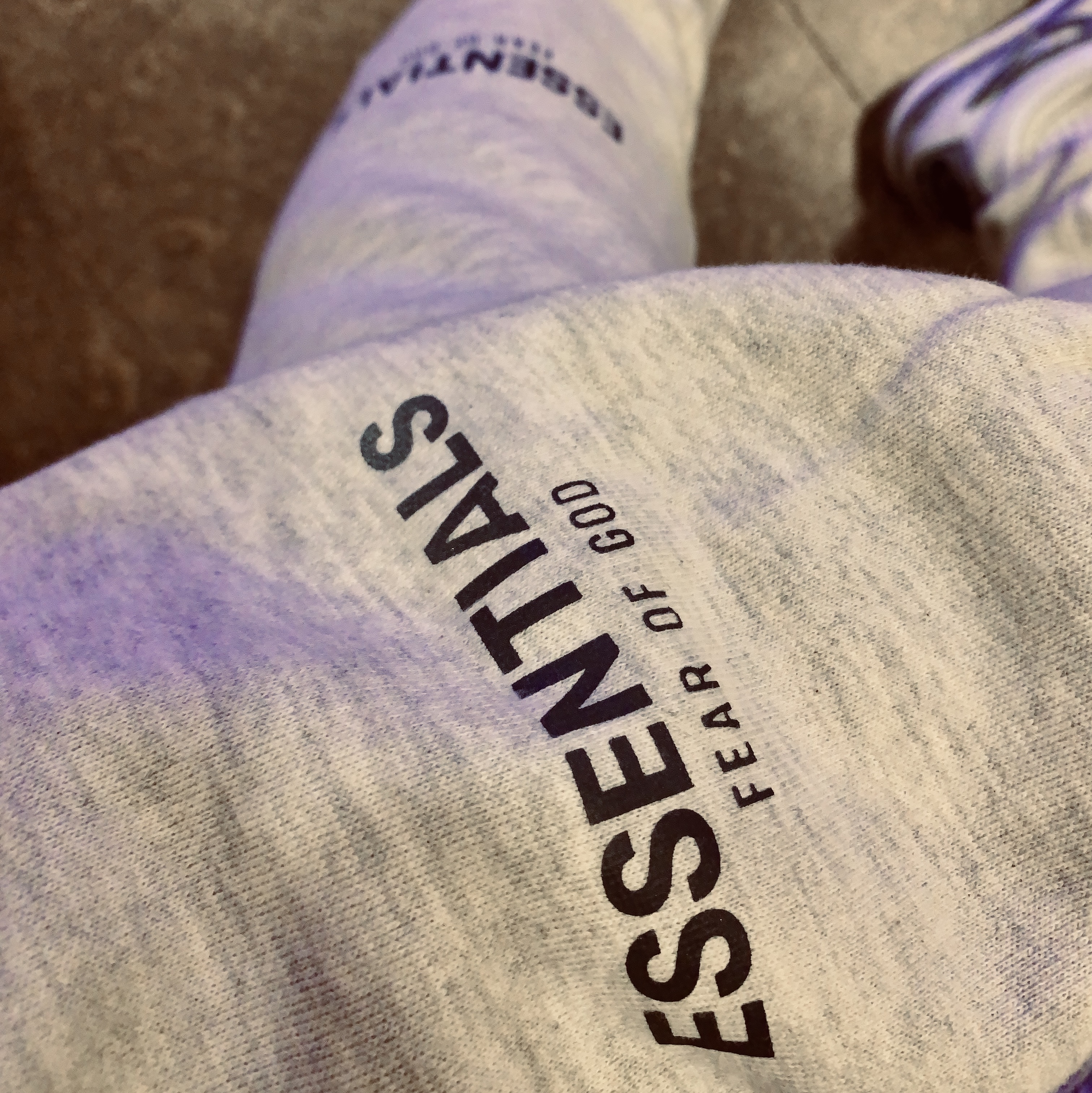 Essentials 3D Silicon Applique Pullover Hoodie Oatmeal/Oatmeal Heather/Light Heather Oatmeal 2020, Essentials Sweatpants Oatmeal/Oatmeal Heather/Light Heather Oatmeal 2020 착용 스타일 - 1