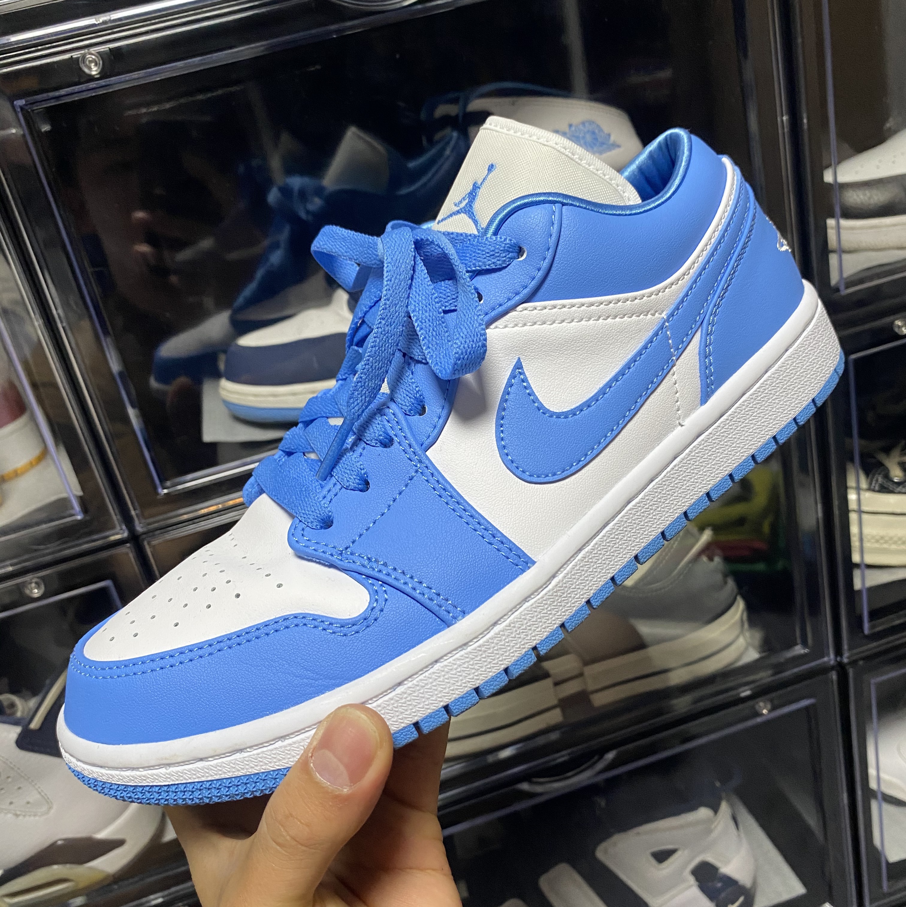 (W) Jordan 1 Low UNC University Blue 착용 스타일