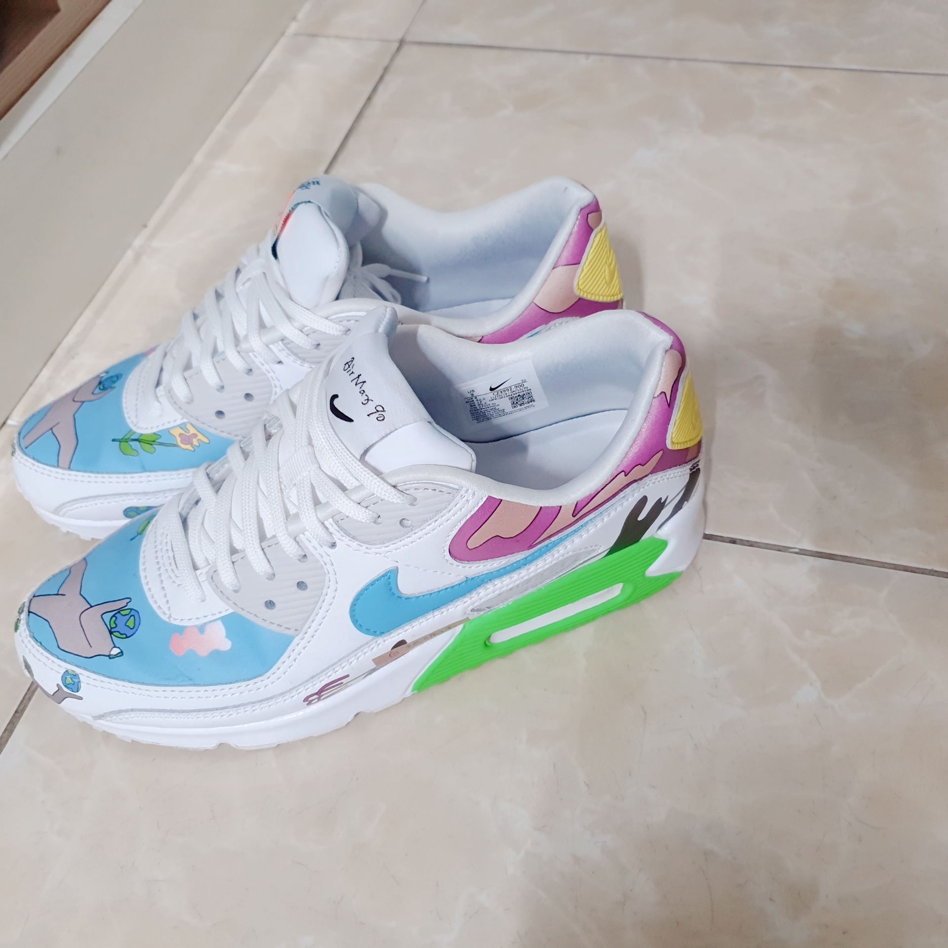 Nike x Ruohan Wang Air Max 90 Flyleather 착용 스타일 - 3
