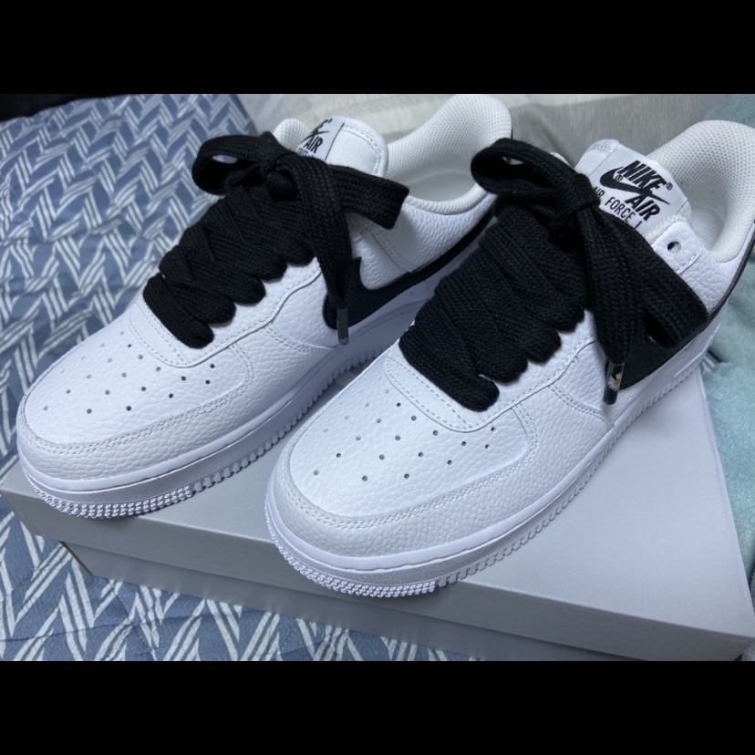 Nike Air Force 1 '07 White Black 착용 스타일