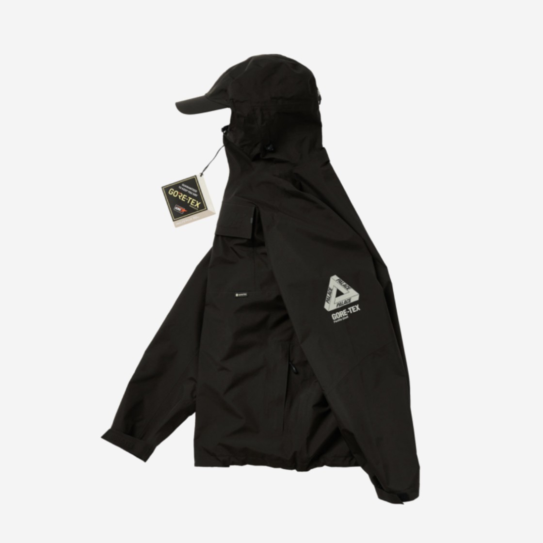 Palace Gore-Tex P Cap Jacket Black - 21SS 상세 이미지 4