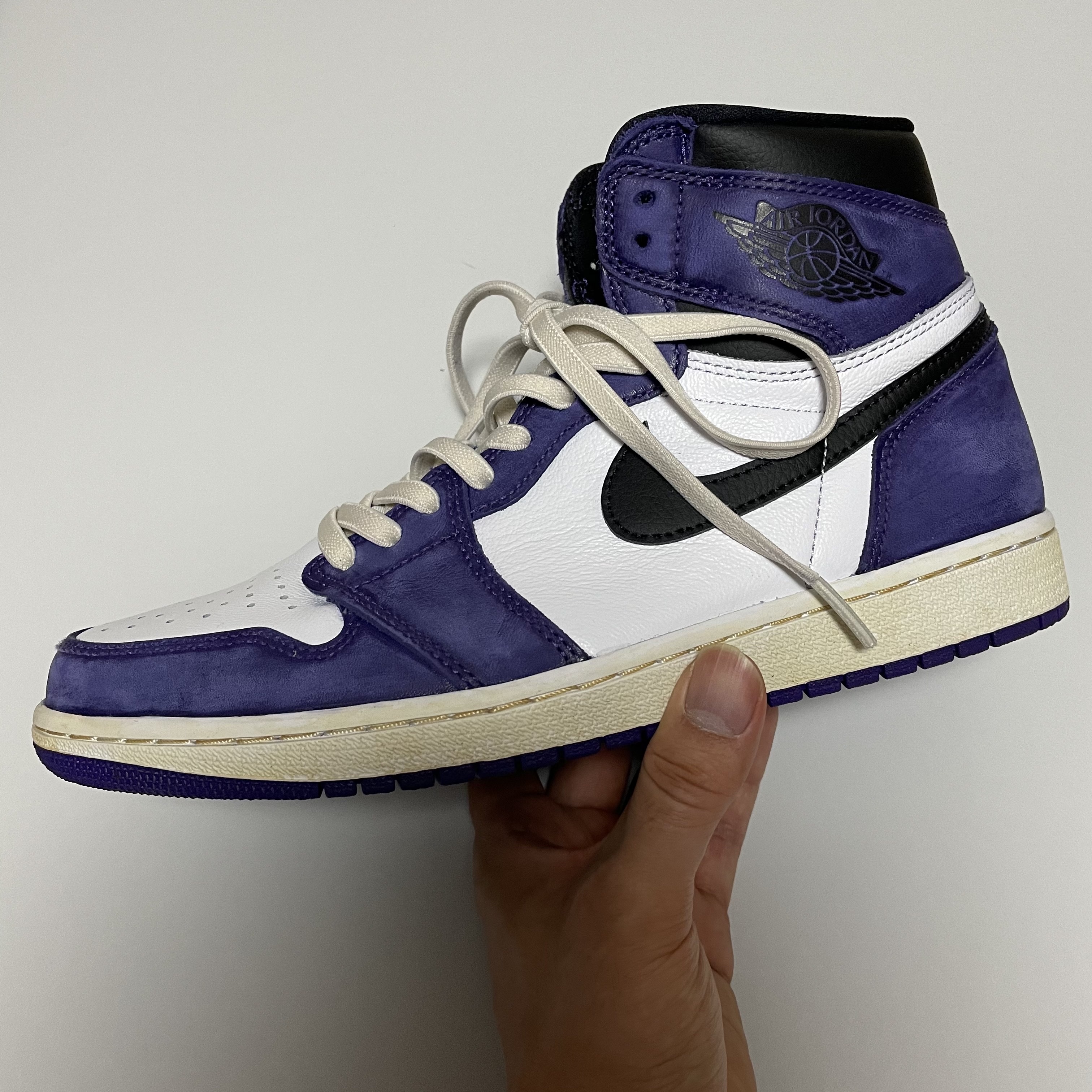 Jordan 1 Retro High OG Court Purple 2020 착용 스타일 - 1