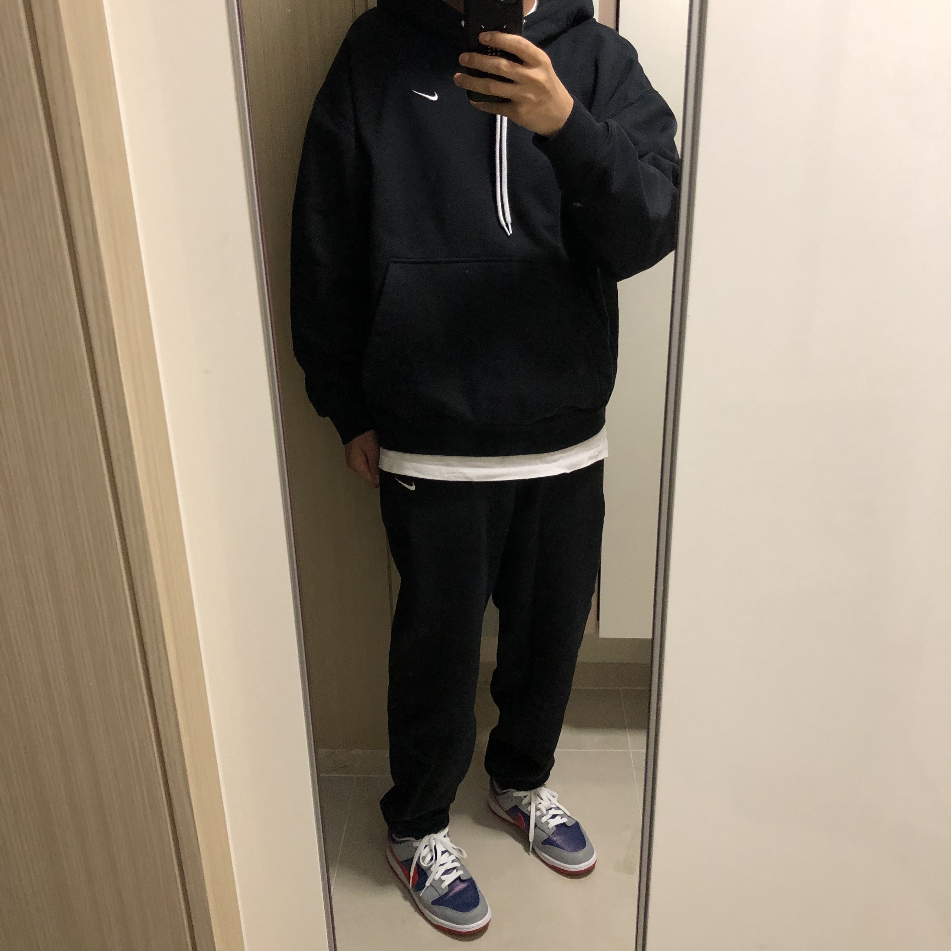 Nike M NRG Sweatpants Black, Nike Dunk Low SP Samba 2020 착용 스타일