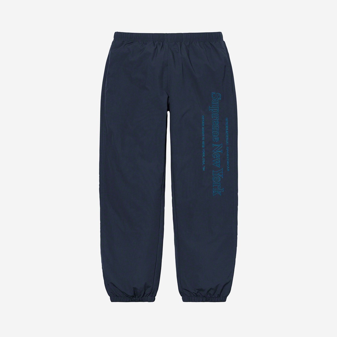 Supreme Side Logo Track Pants Navy - 20FW 상세 이미지 1