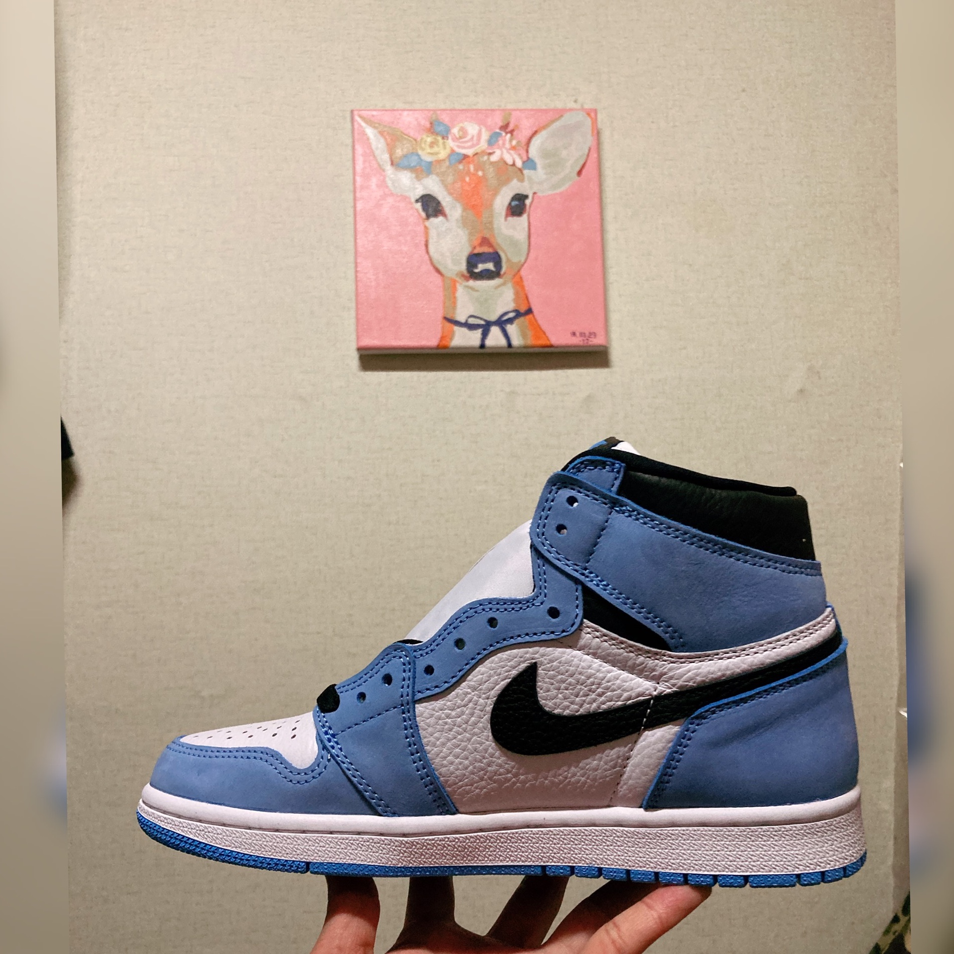 Jordan 1 Retro High OG University Blue 착용 스타일