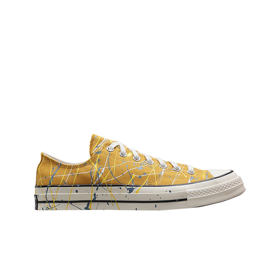 컨버스 척 70 로우 페인트 스플래터 선플라워 골드(Converse Chuck 70 Ox Paint Splatter Sunflower Gold)
