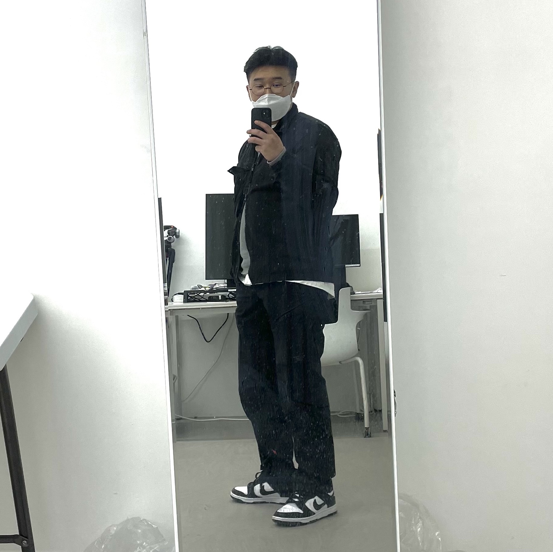 Nike Dunk Low Retro Black 착용 스타일