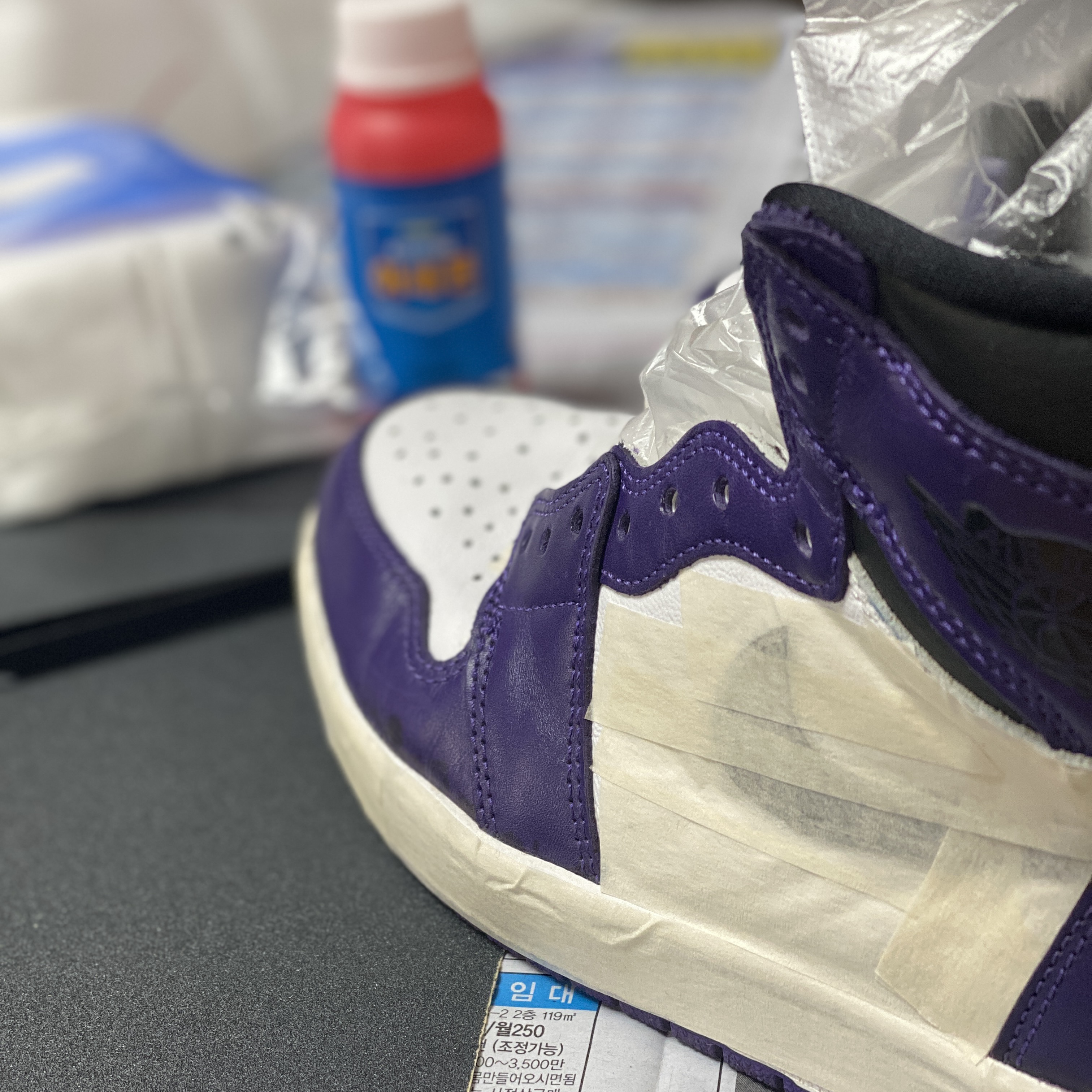 Jordan 1 Retro High OG Court Purple 2020 착용 스타일 - 2