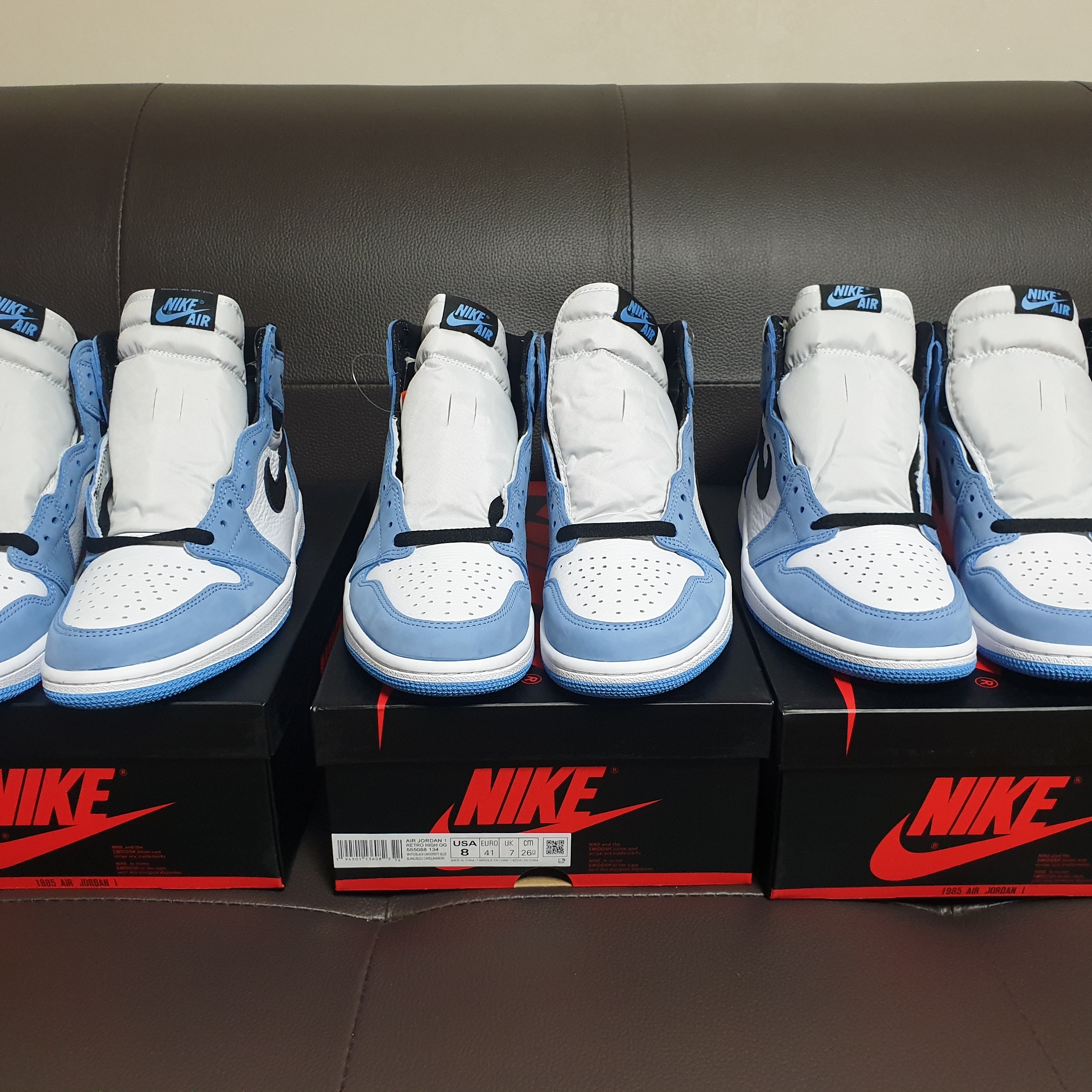 Jordan 1 Retro High OG University Blue 착용 스타일 - 3