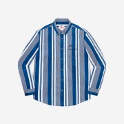 Supreme x Nike Cotton Twill Shirt Blue Stripe - 21SS