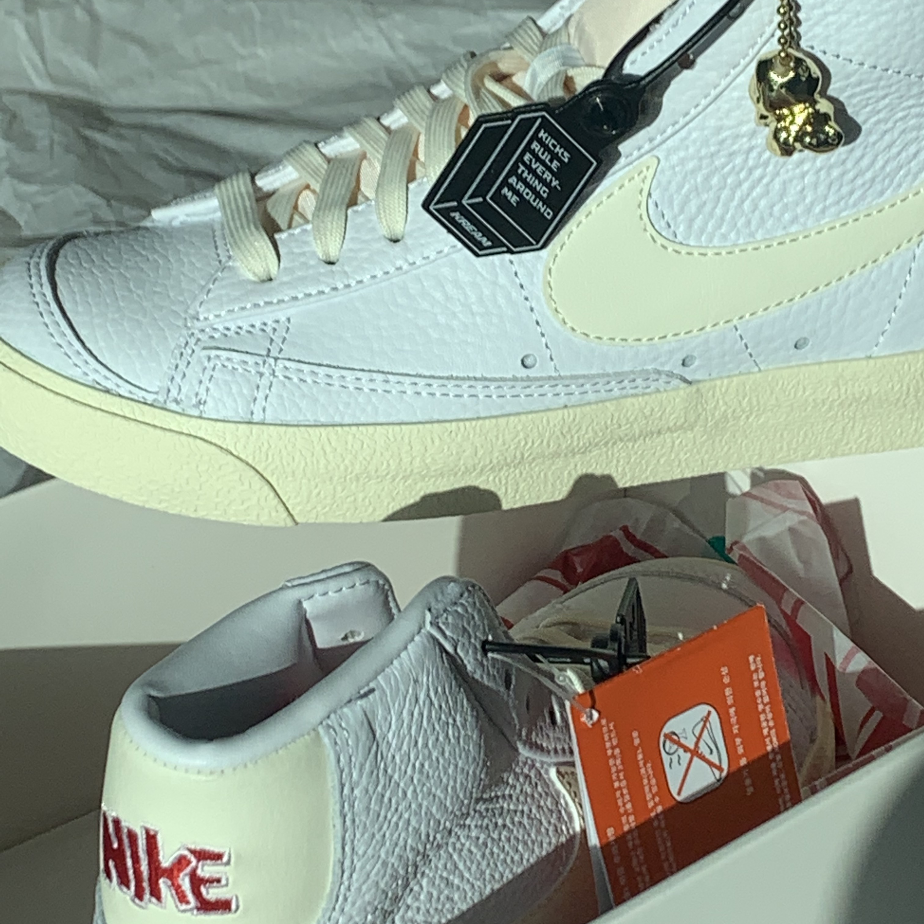 Nike Blazer Mid '77 Vintage Popcorn 착용 스타일 - 1