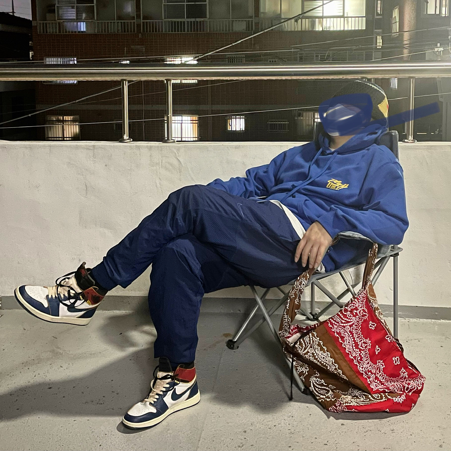 Jordan 1 x Union Retro High Blue Toe 착용 스타일