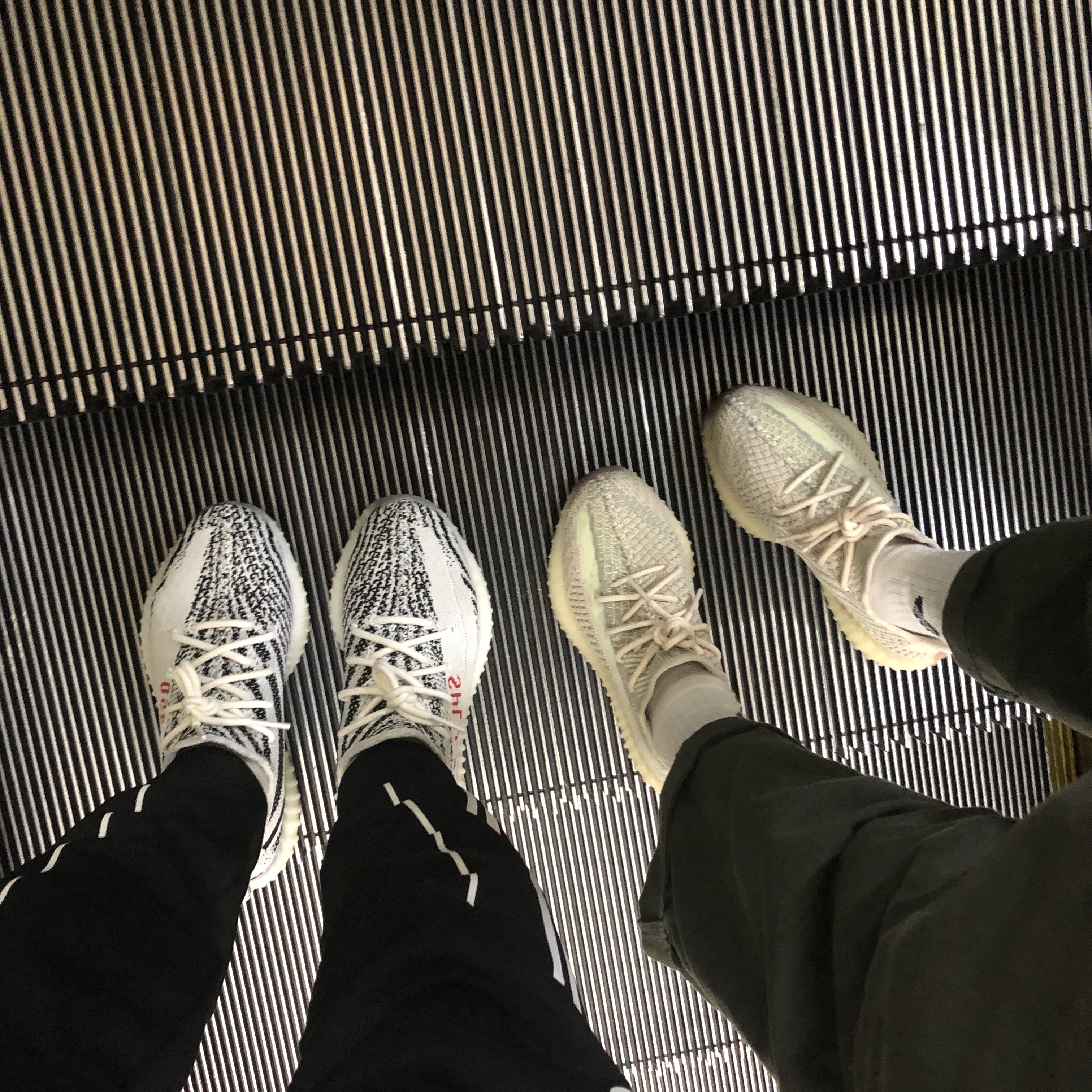 Adidas Yeezy Boost 350 V2 Zebra 2017/2019/2020, Adidas Yeezy Boost 350 V2 Citrin - Non-Reflective 착용 스타일