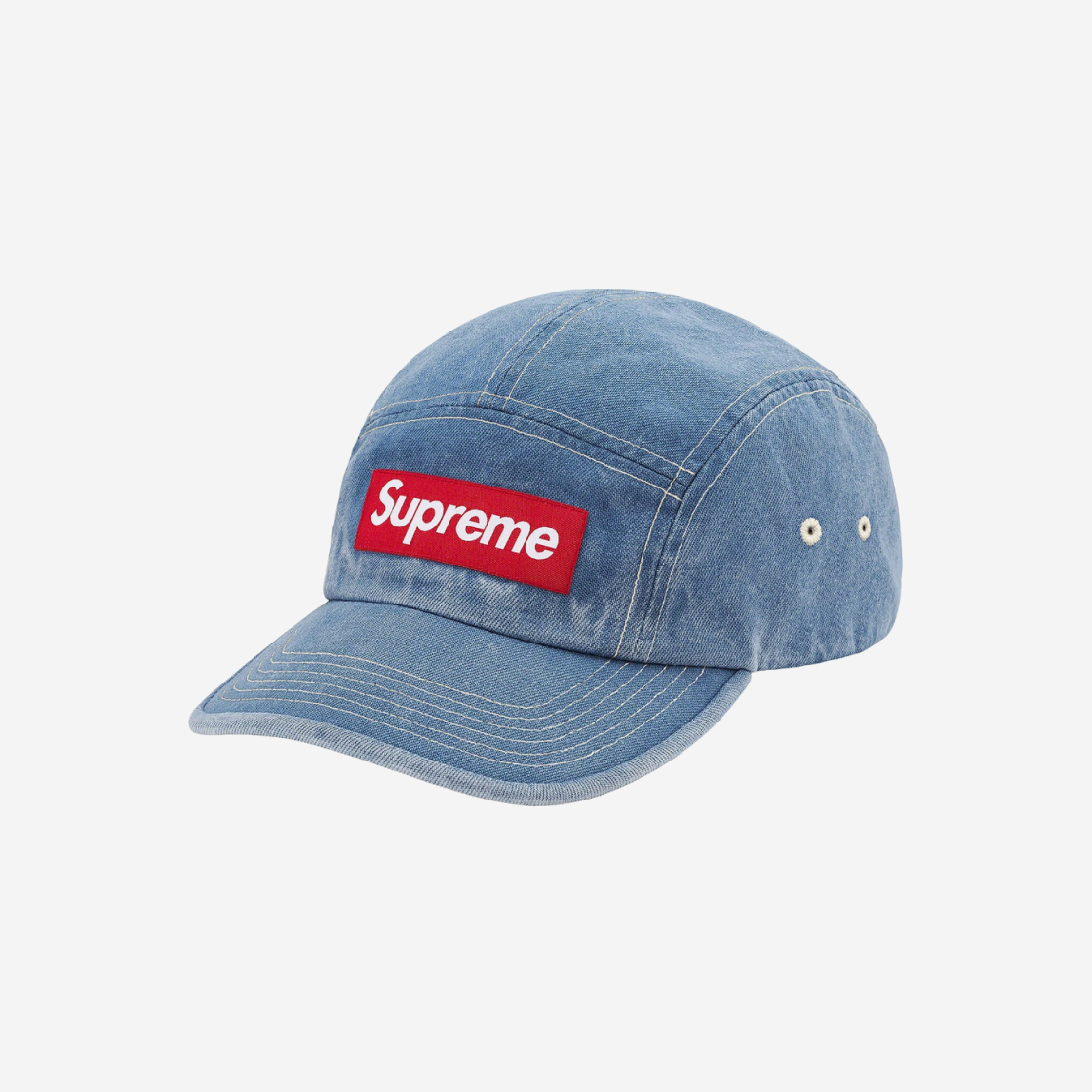 슈프림 워시드 치노 트윌 캠프캡 데님 - 21SS | Supreme | KREAM