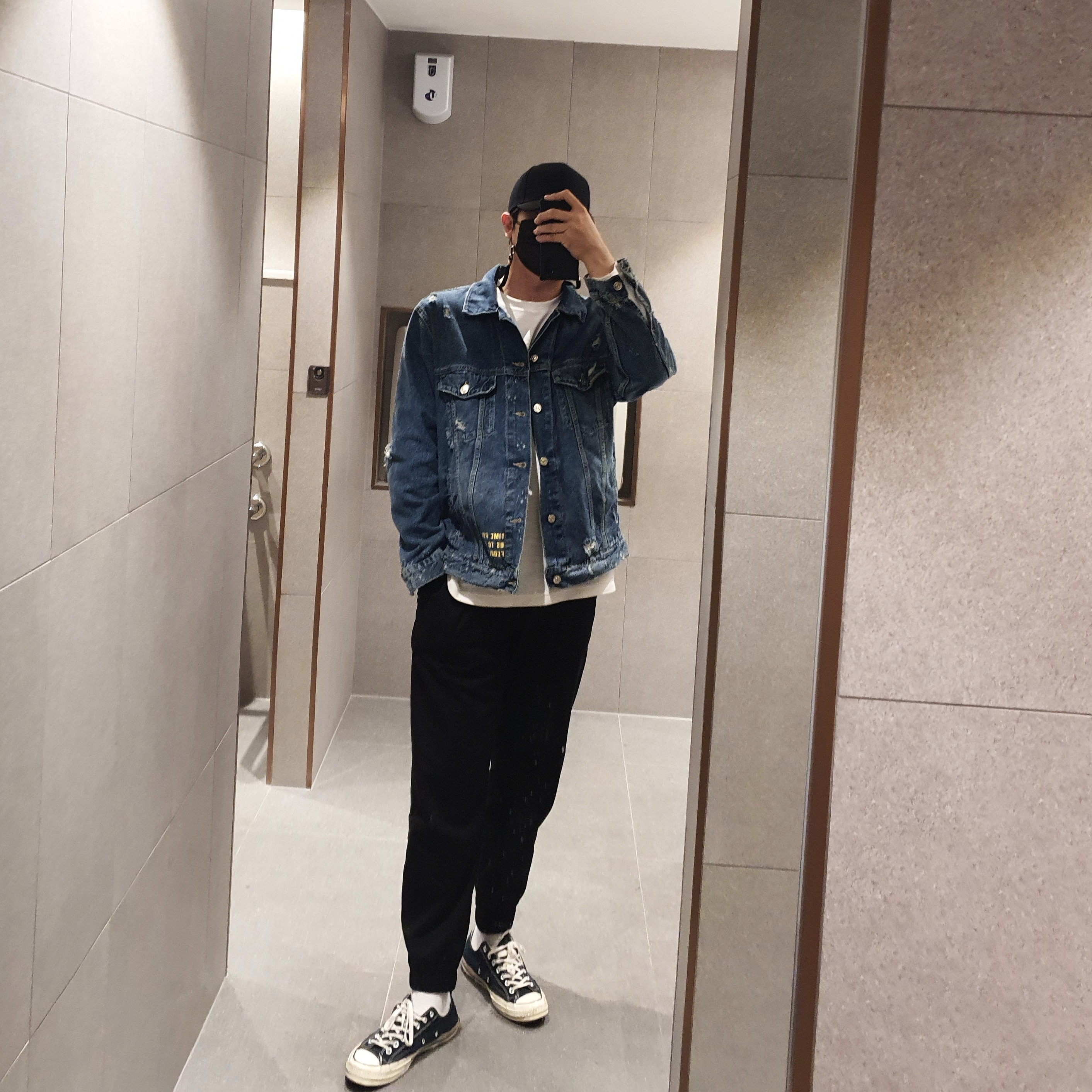 Converse Chuck 70 Ox Black - Standard 착용 스타일