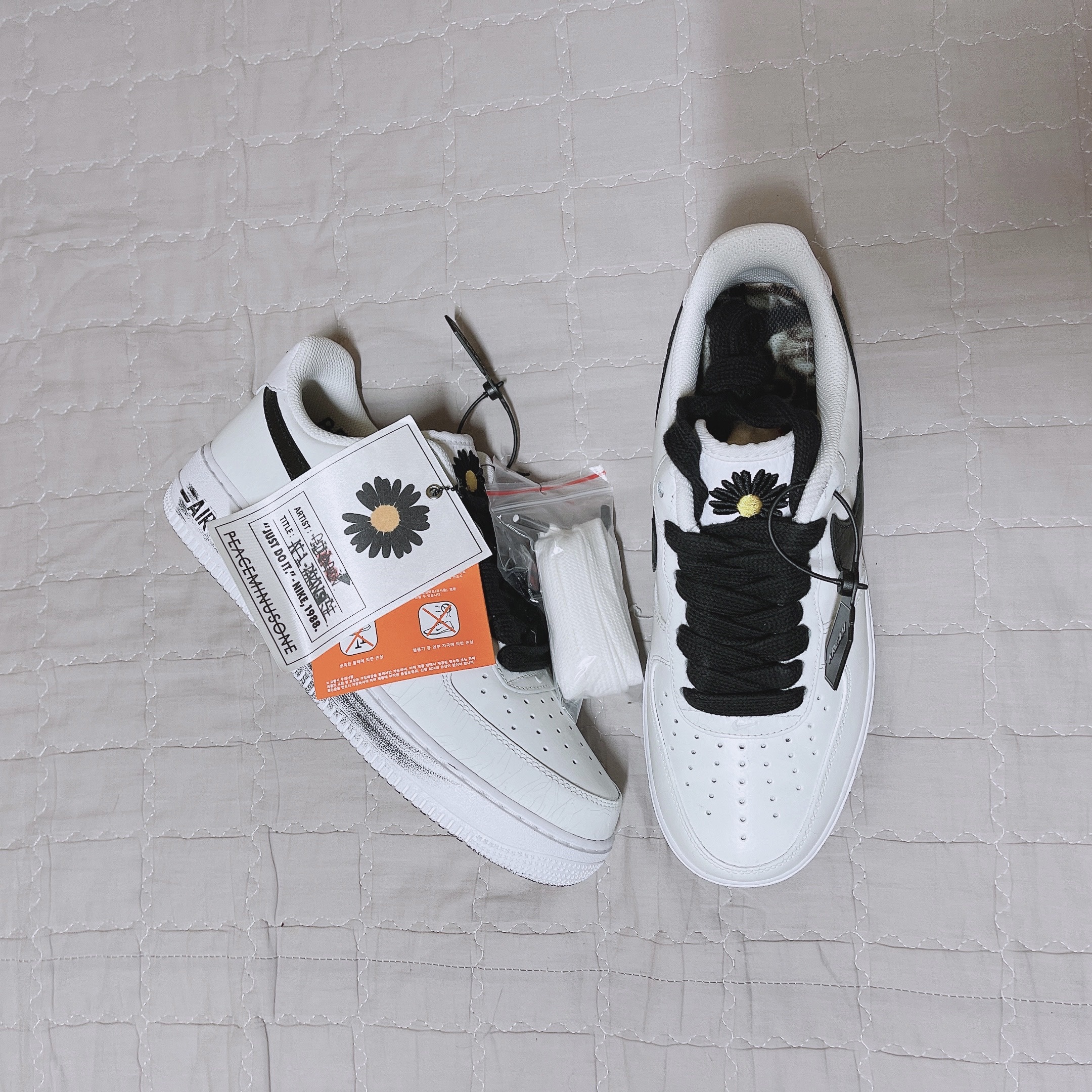 Nike x Peaceminusone Air Force 1 Low Para-Noise 2.0 착용 스타일