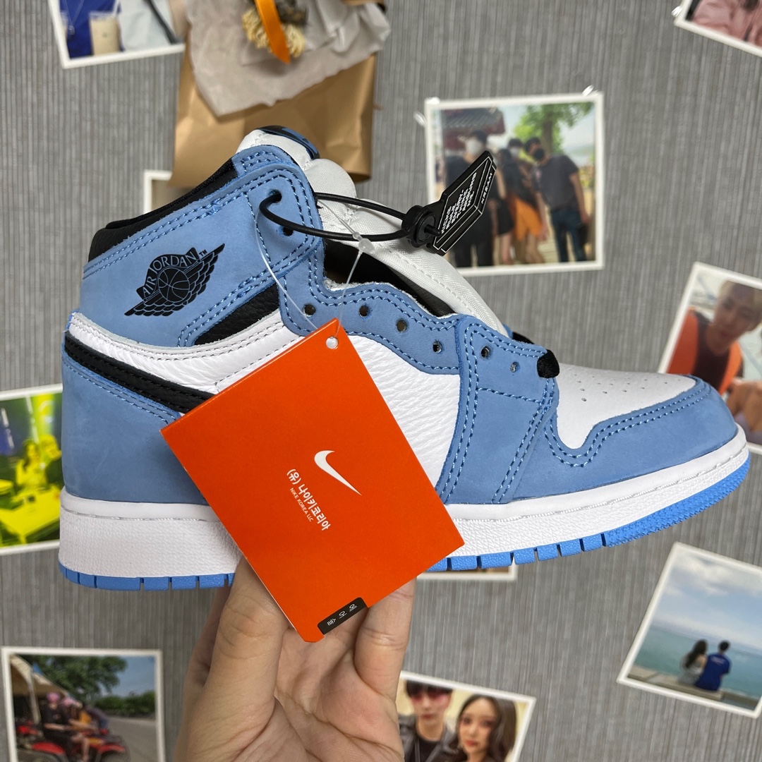 (GS) Jordan 1 Retro High OG University Blue 착용 스타일