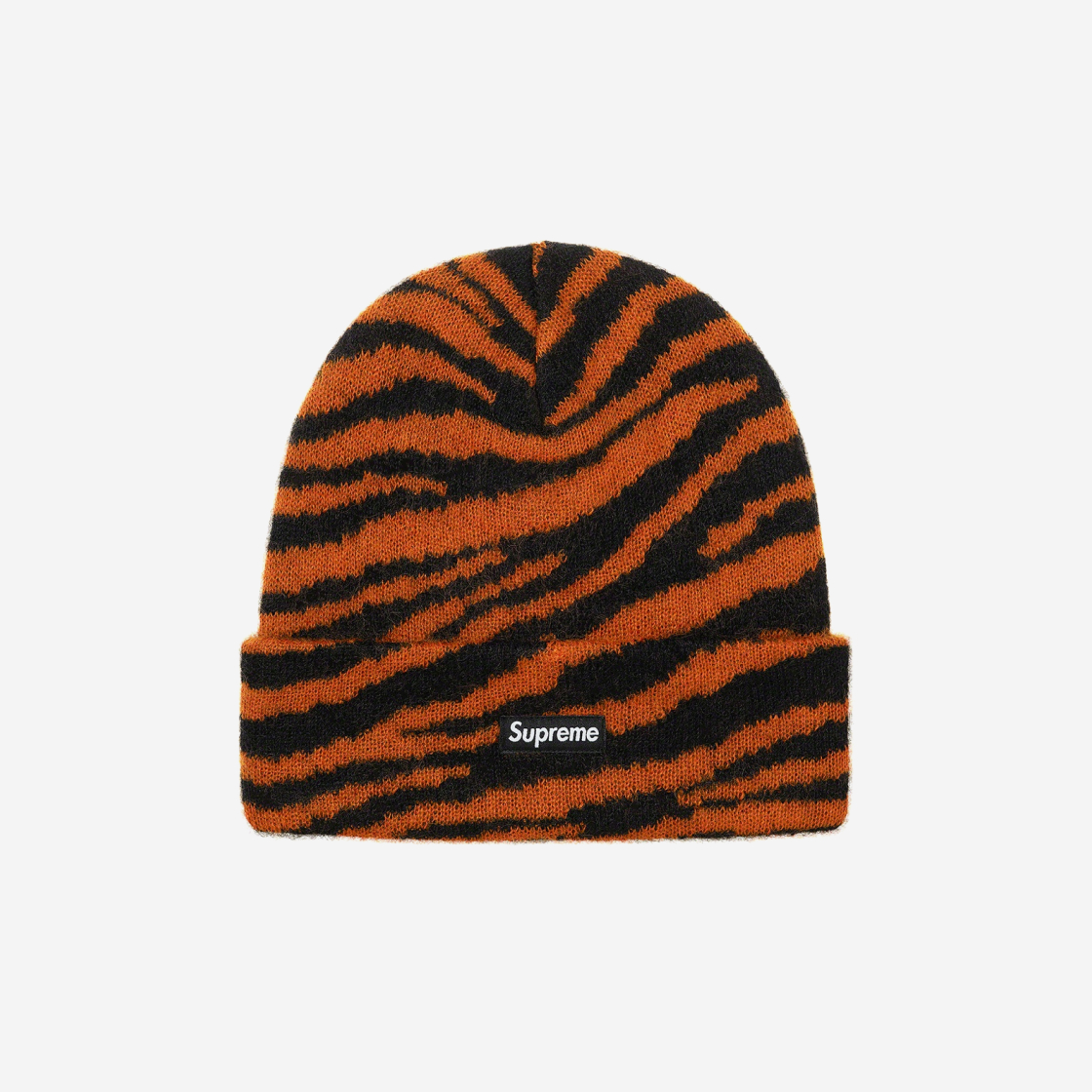 Supreme Mohair Beanie Tiger Stripe-