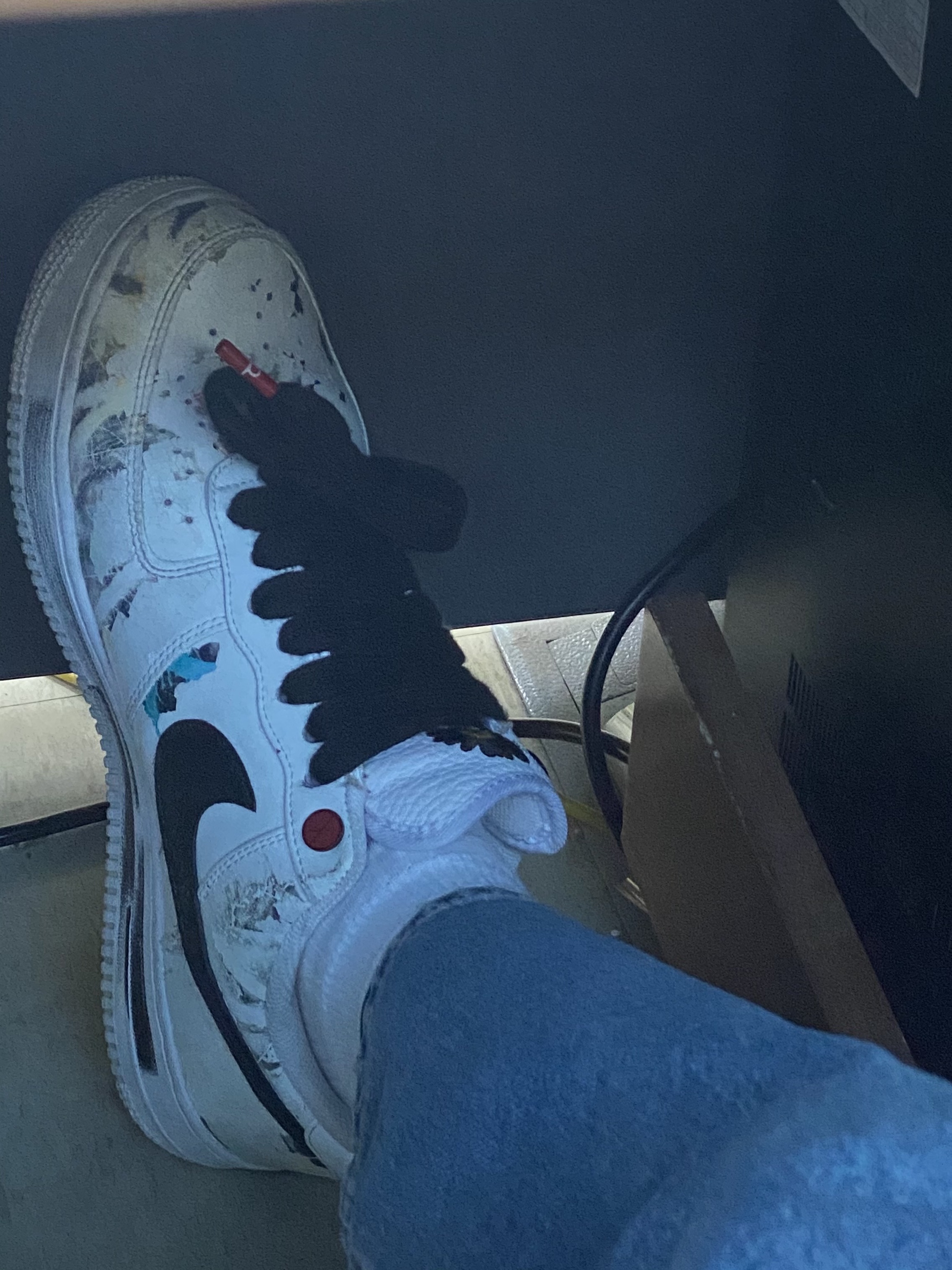 Nike x Peaceminusone Air Force 1 Low Para-Noise 2.0 착용 스타일
