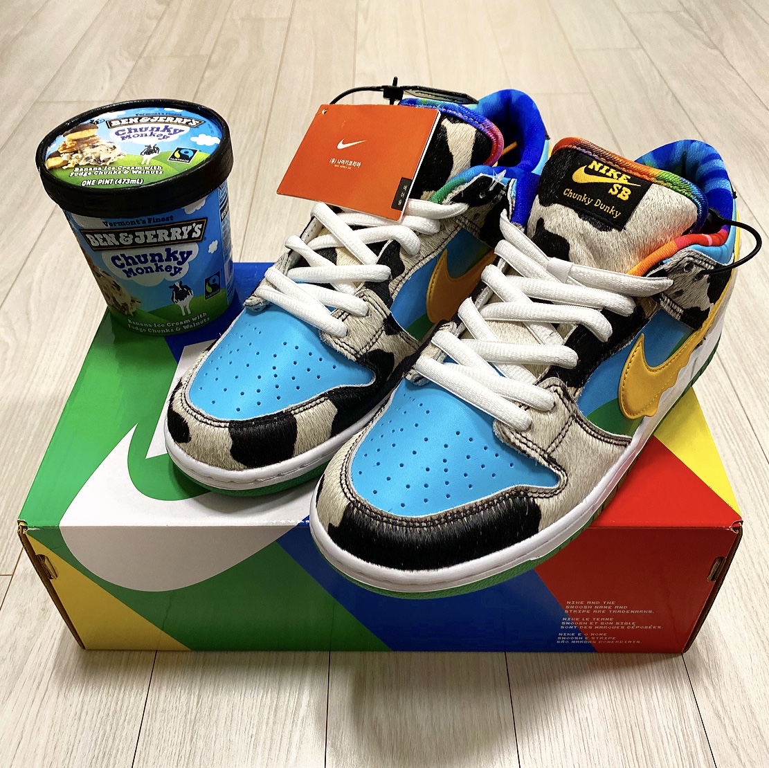 Nike x Ben & Jerry's SB Dunk Low Chunky Dunky 착용 스타일