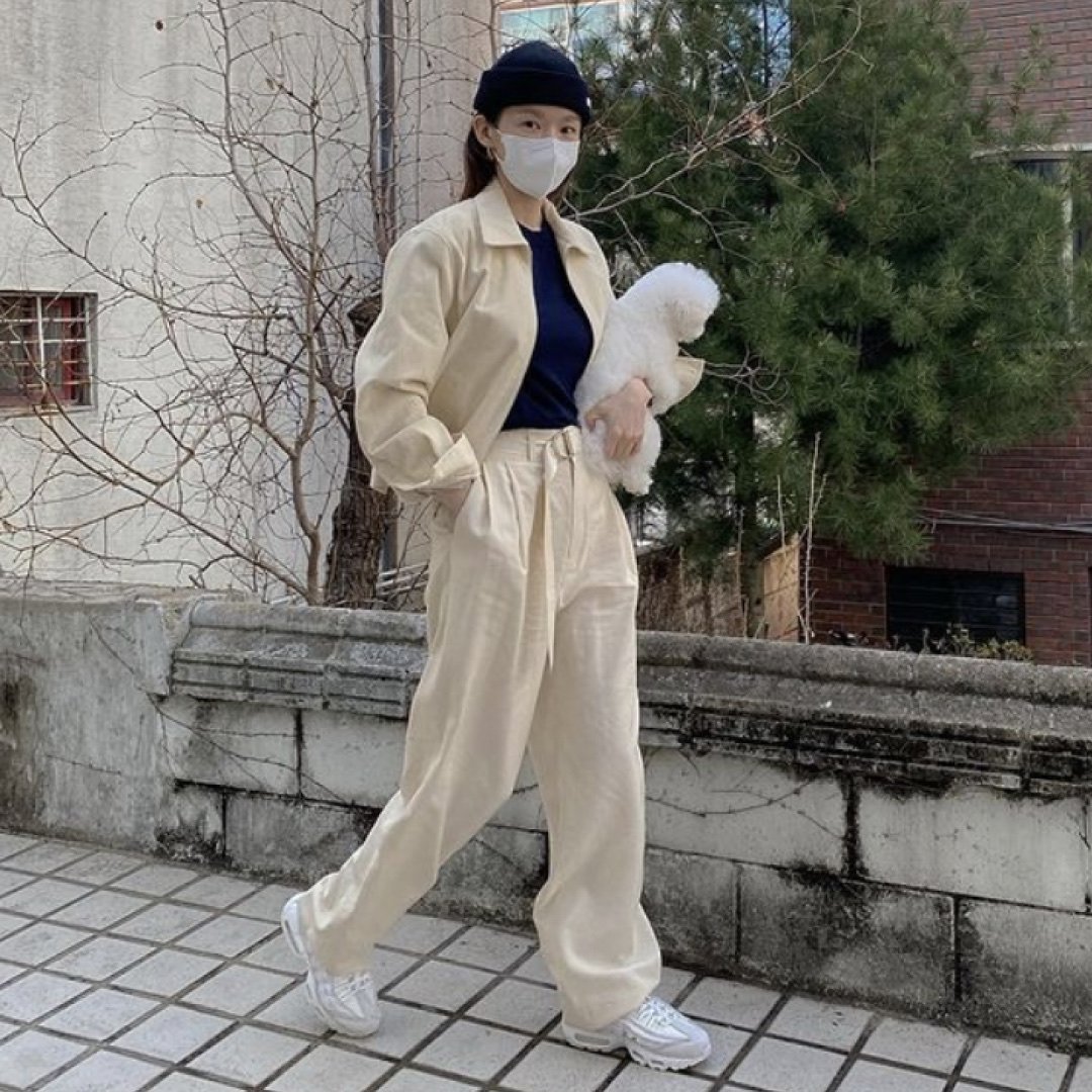 Nike x Comme des Garcons Homme Plus Air Max 95 White 착용 스타일 - 2
