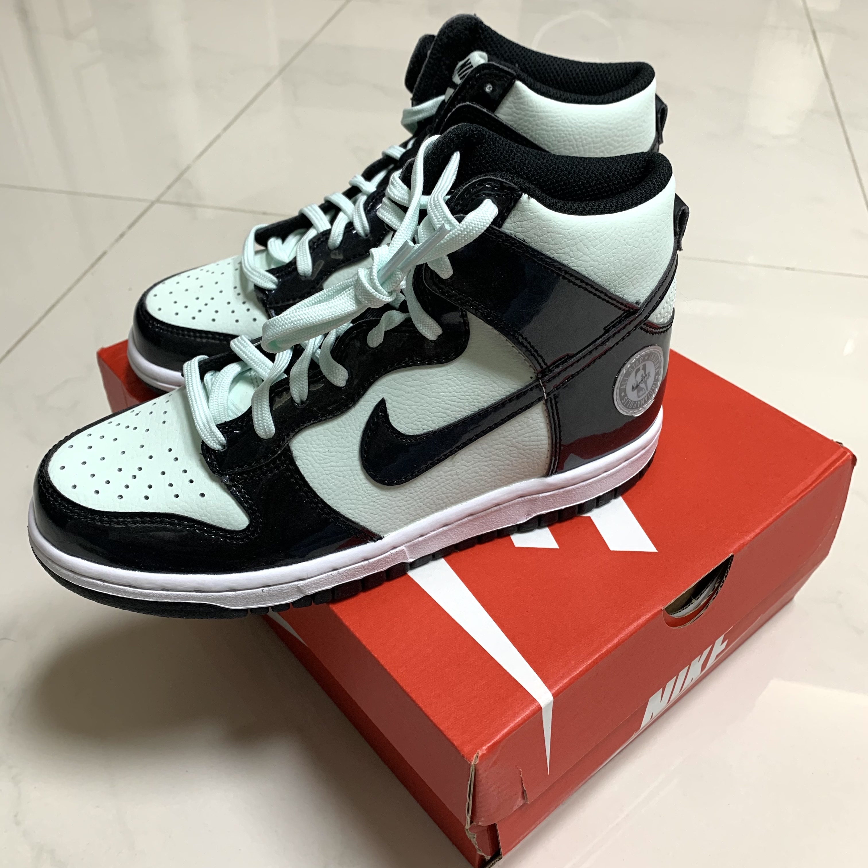 (GS) Nike Dunk High Barely Green, Nike Dunk High Barely Green 착용 스타일 - 2