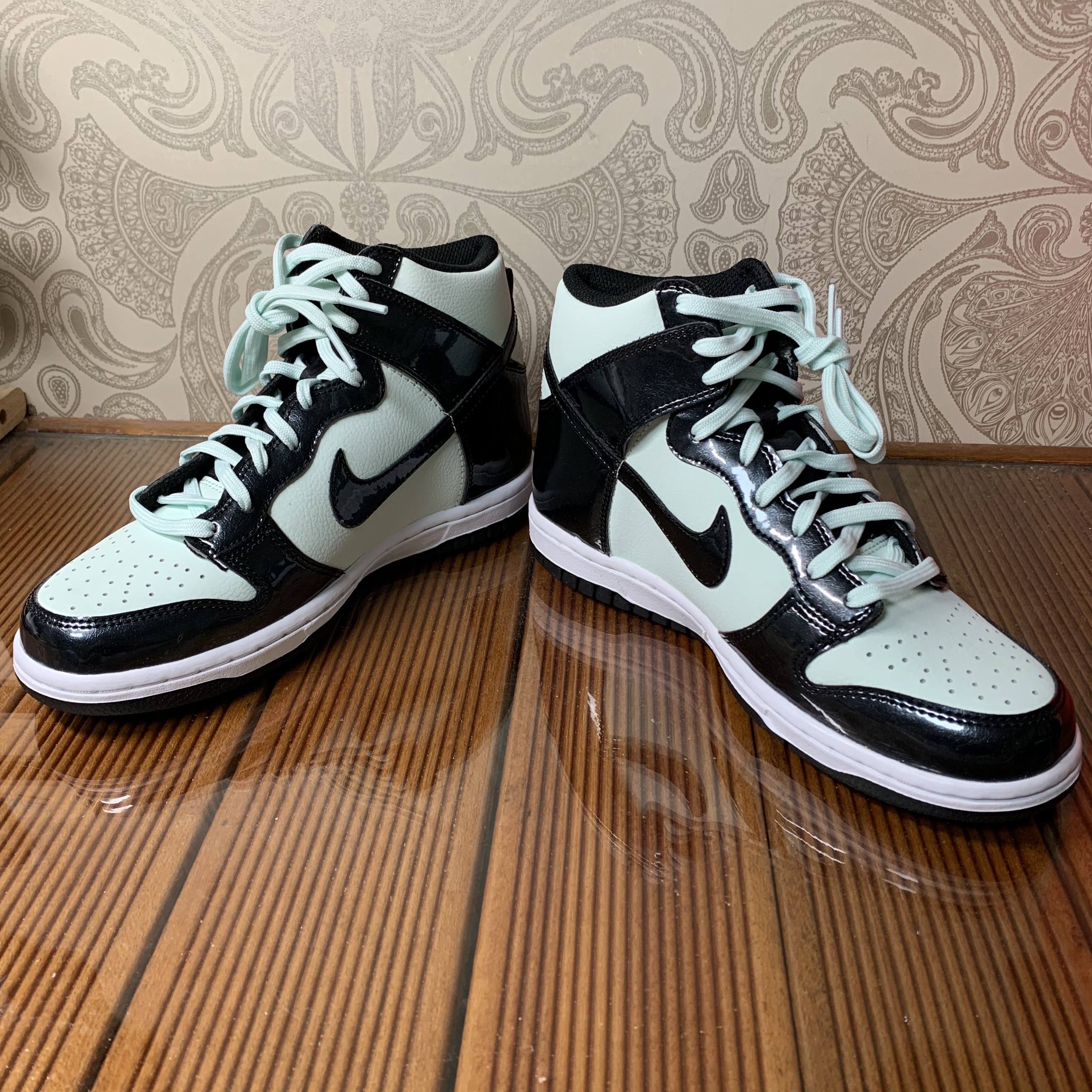 (GS) Nike Dunk High Barely Green, Nike Dunk High Barely Green 착용 스타일 - 3
