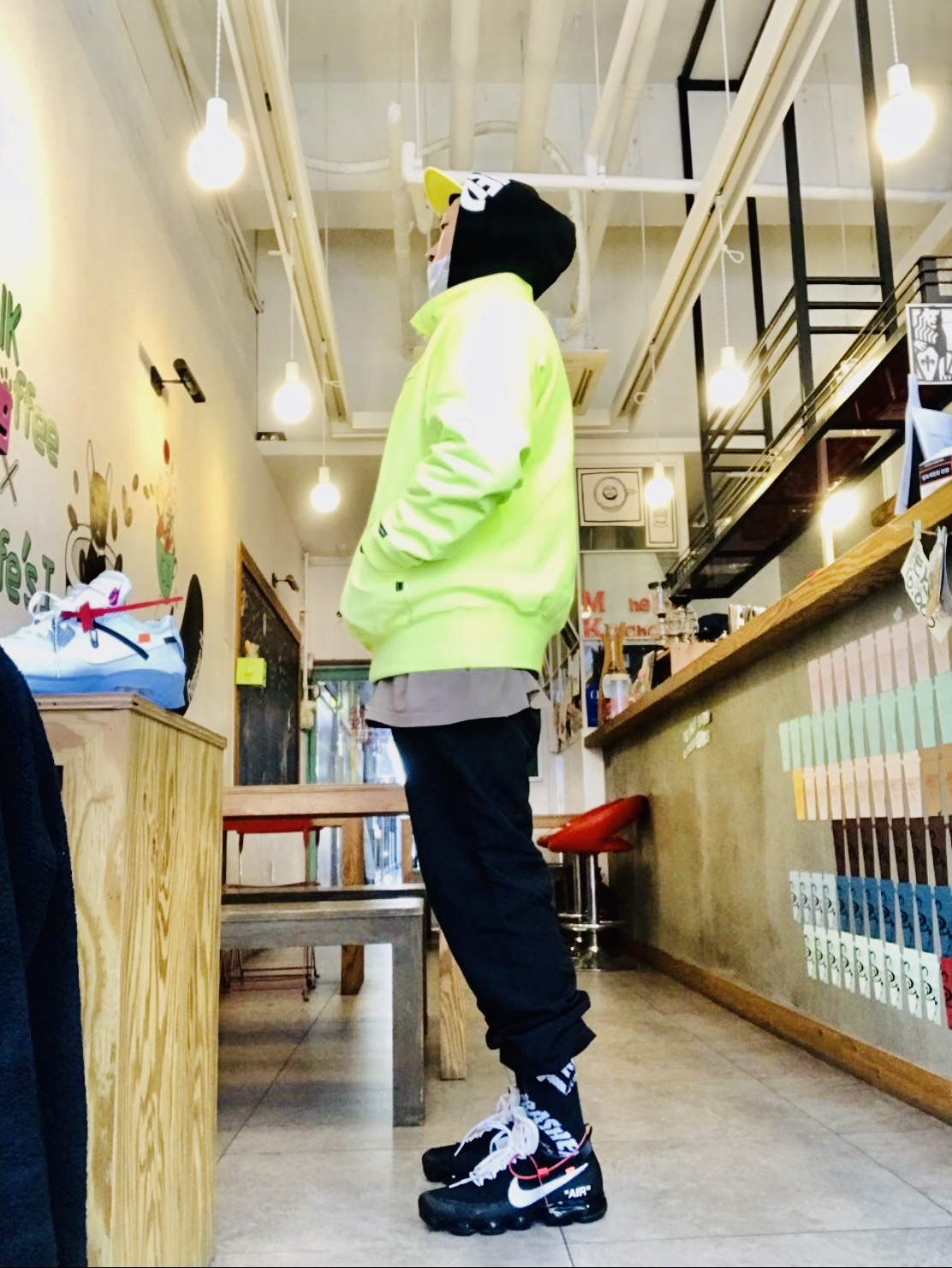 Nike x Off-White Air VaporMax OG Black The Ten, Nike x Off-White Air Max 90 The Ten 착용 스타일 - 2