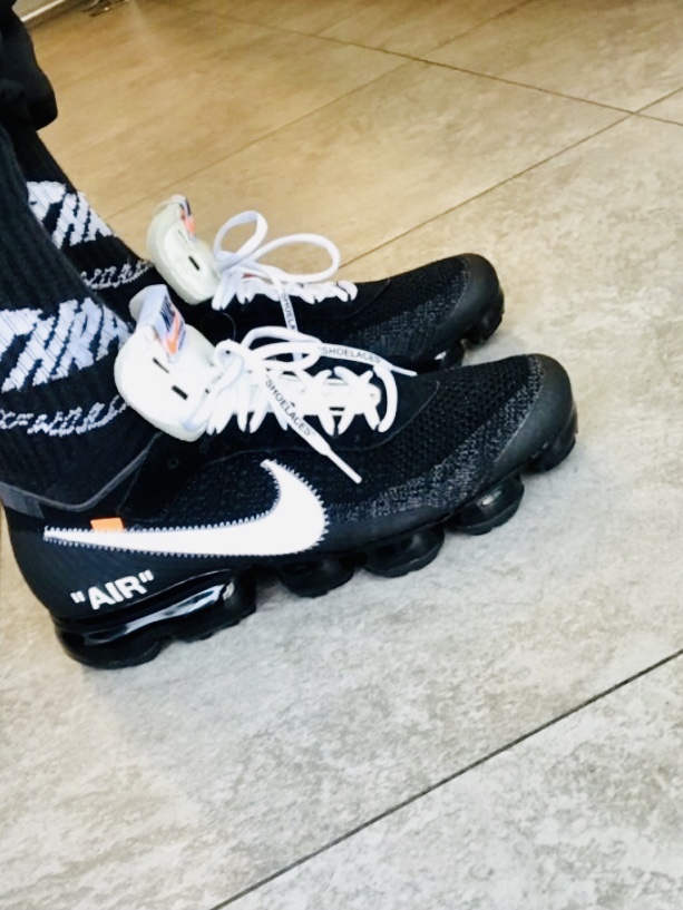 Nike x Off-White Air VaporMax OG Black The Ten, Nike x Off-White Air Max 90 The Ten 착용 스타일 - 4