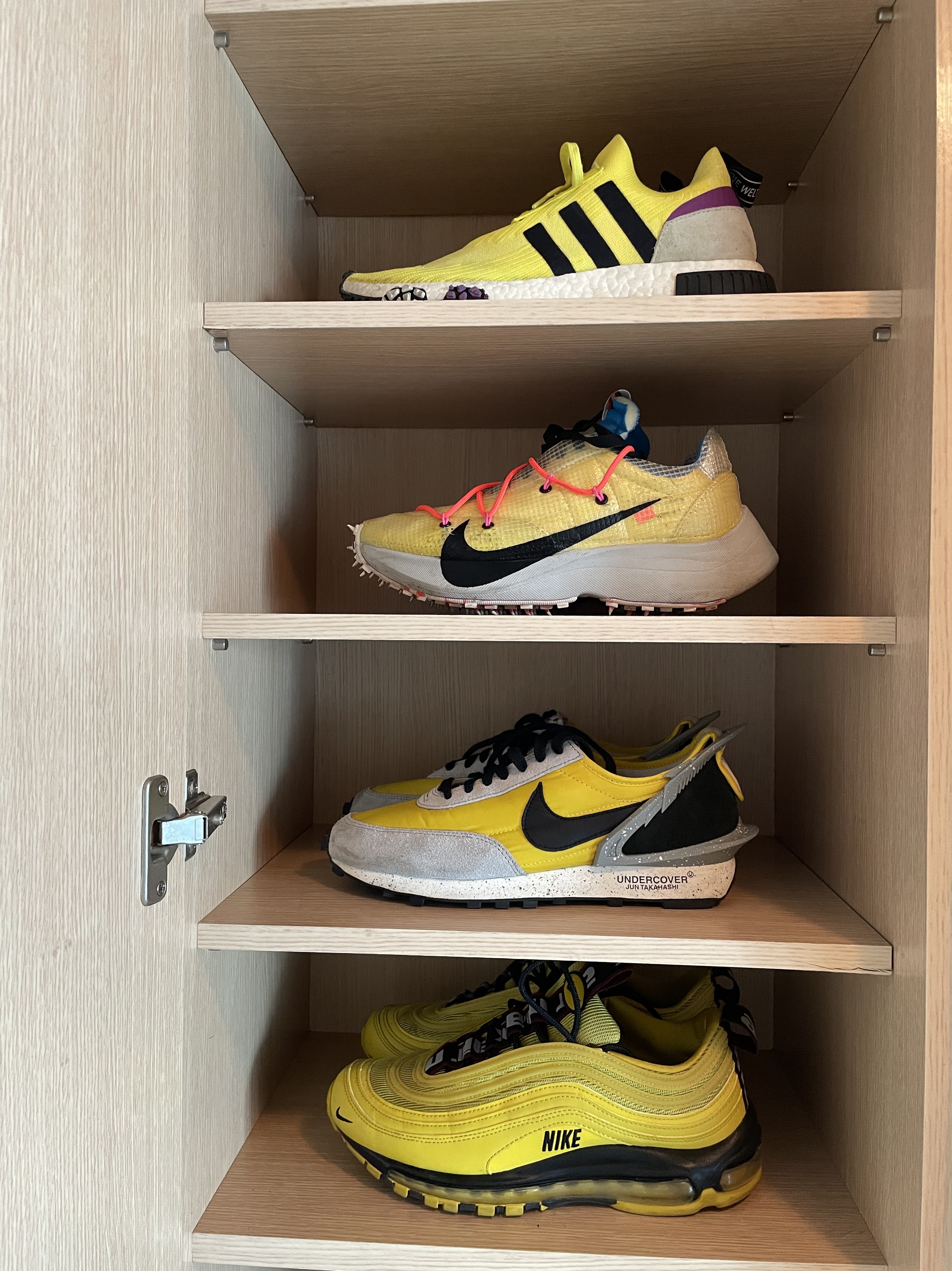Nike Air Max 97 Bright Citron, Nike x Undercover Daybreak Bright Citron 착용 스타일