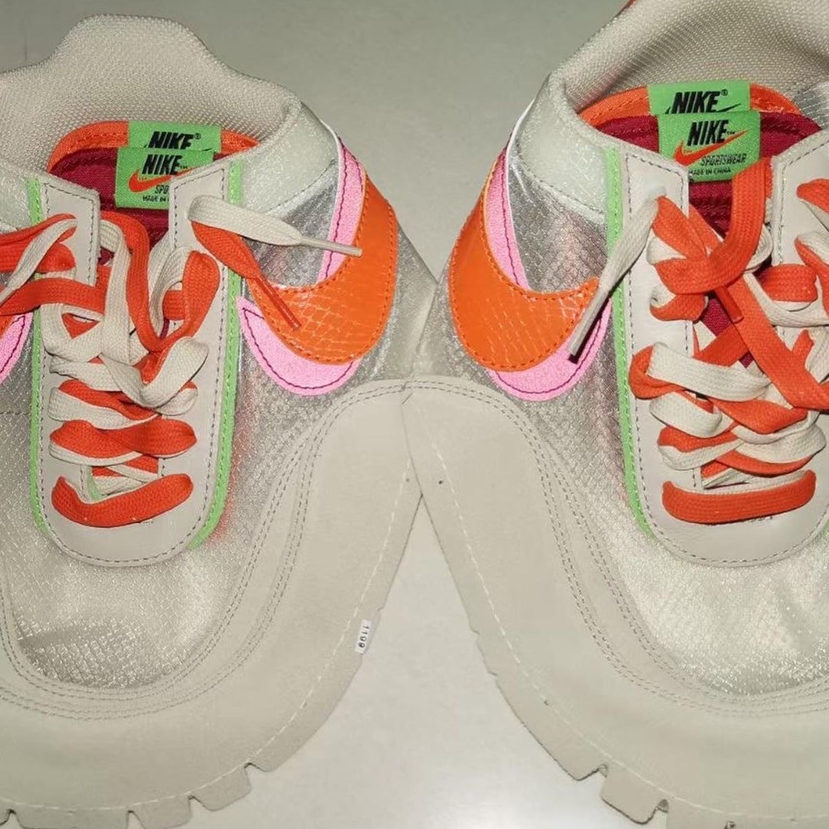 Nike x Sacai LDWaffle Blue Multi, Nike x Clot Air Max 1 Net 착용 스타일 - 4
