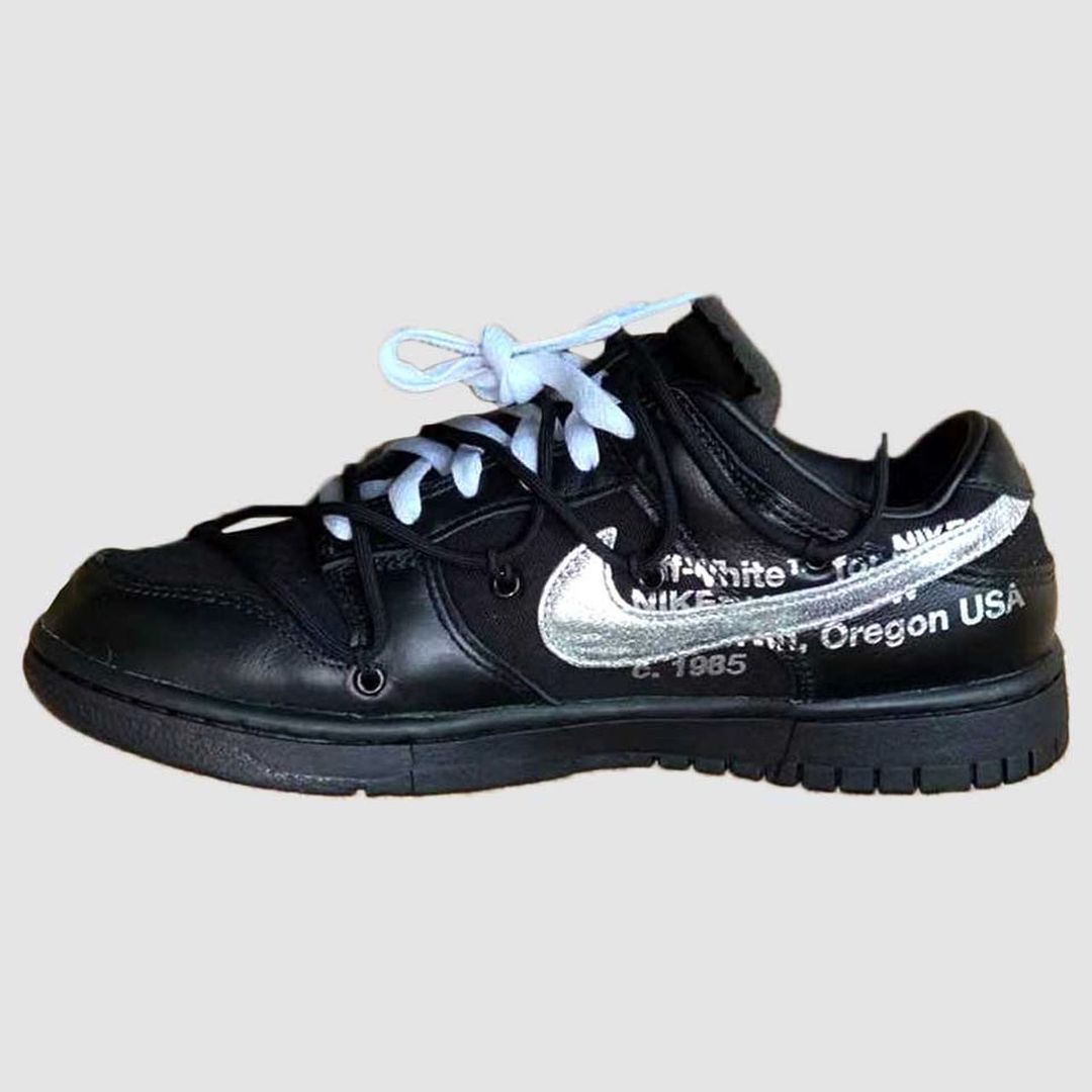 Nike x Off-White Dunk Low University Red, Nike x Off-White Dunk Low Pine Green 착용 스타일 - 5