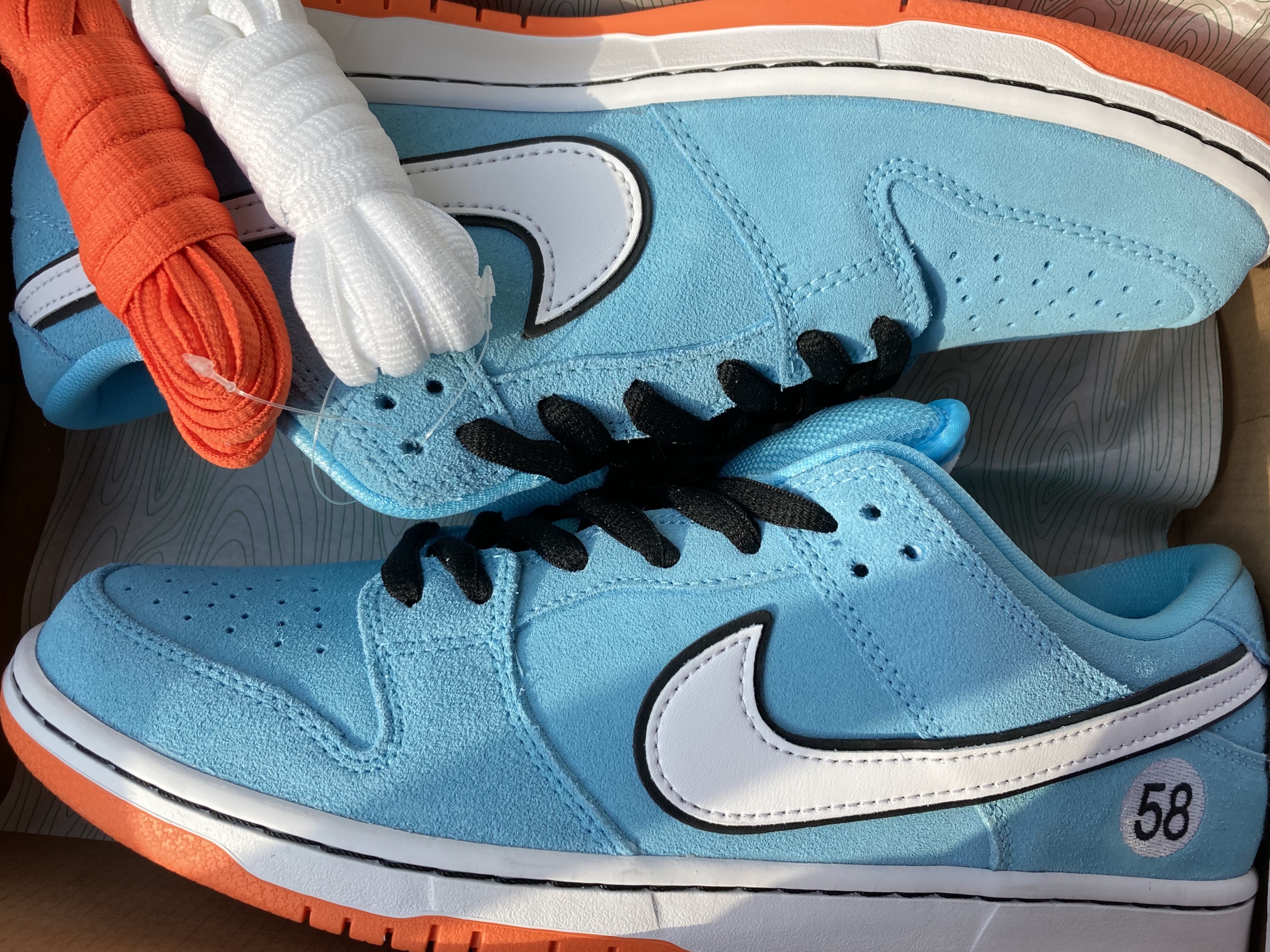 Nike SB Dunk Low Pro Blue Chill 착용 스타일