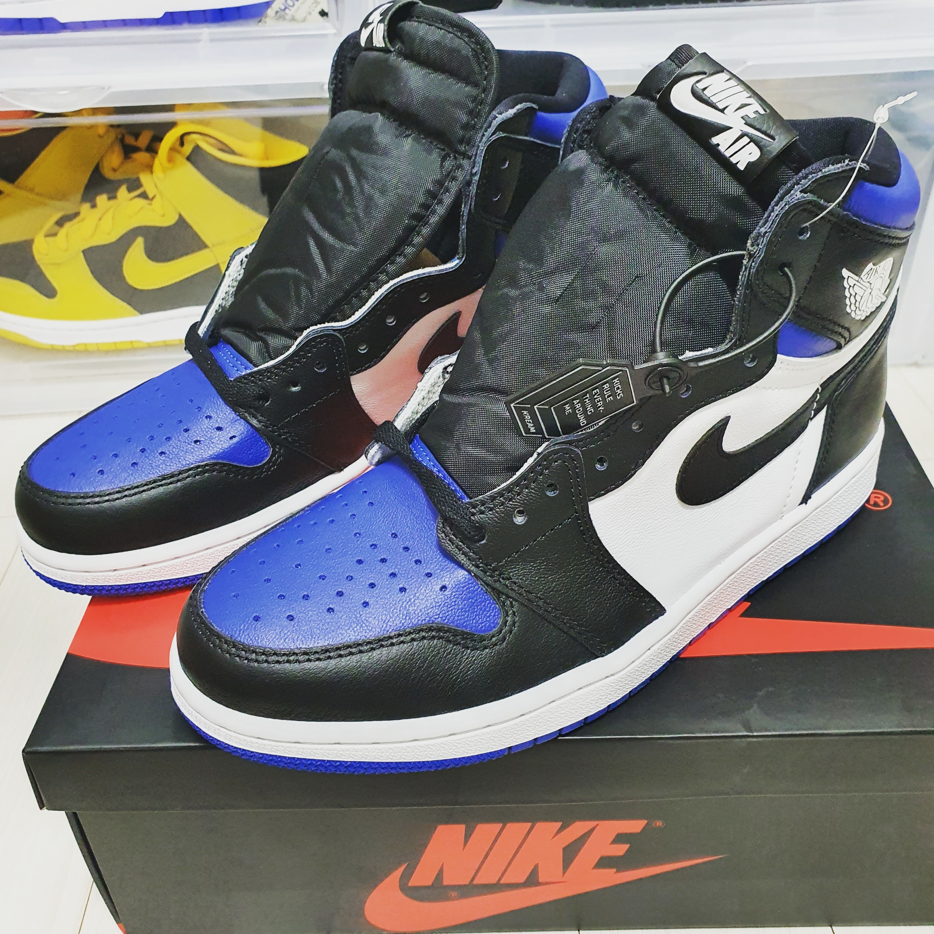 Jordan 1 Retro High OG Royal Toe 착용 스타일