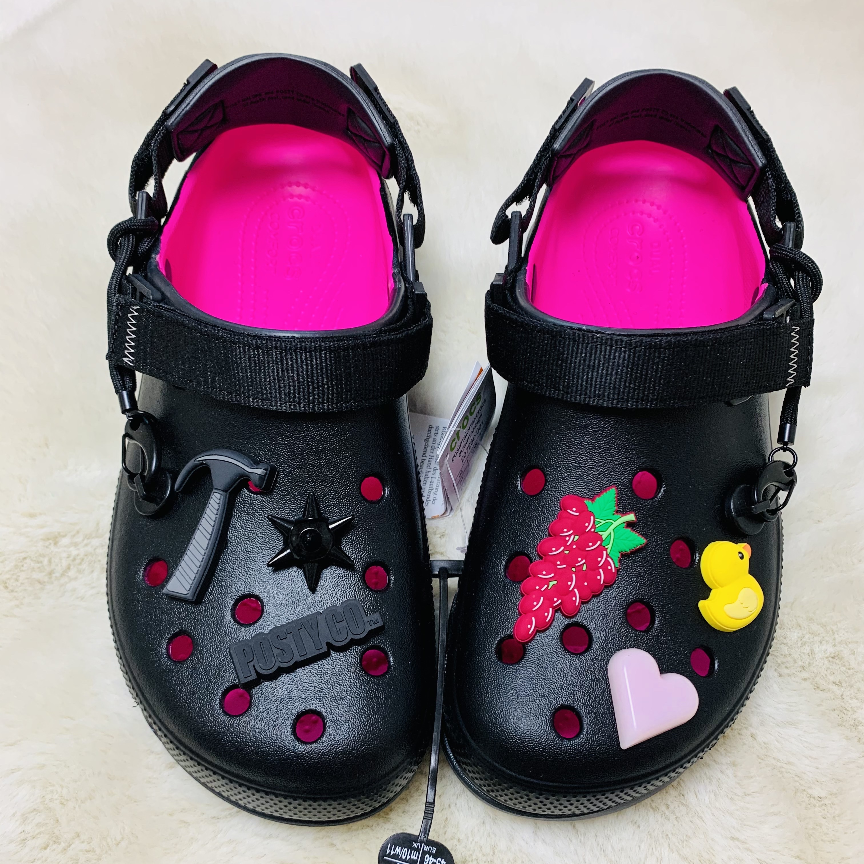 Crocs x Post Malone Duet Max Clog Black 착용 스타일