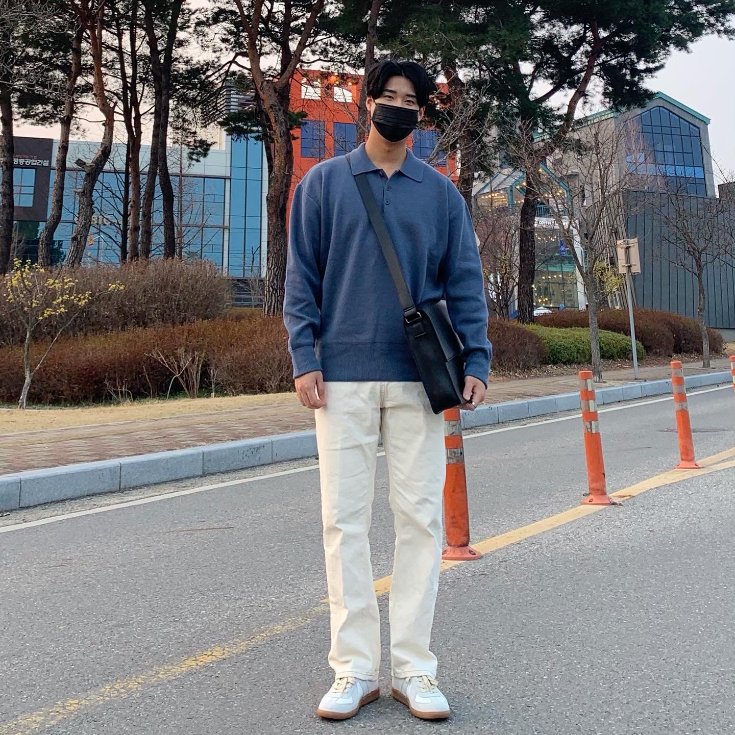 Maison Margiela Calfskin Replica Sneakers 착용 스타일 - 2