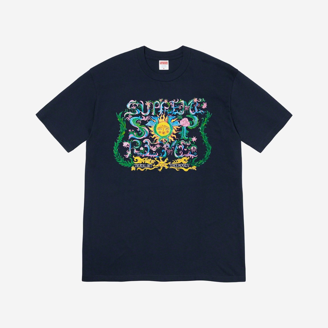 Supreme Crest T-Shirt Navy - 21SS 상세 이미지 1