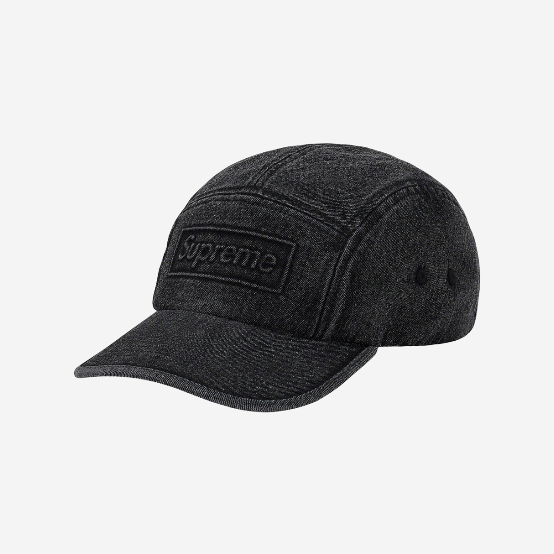 Supreme 20SS Embossed か細い Denim Camp Cap 美中古