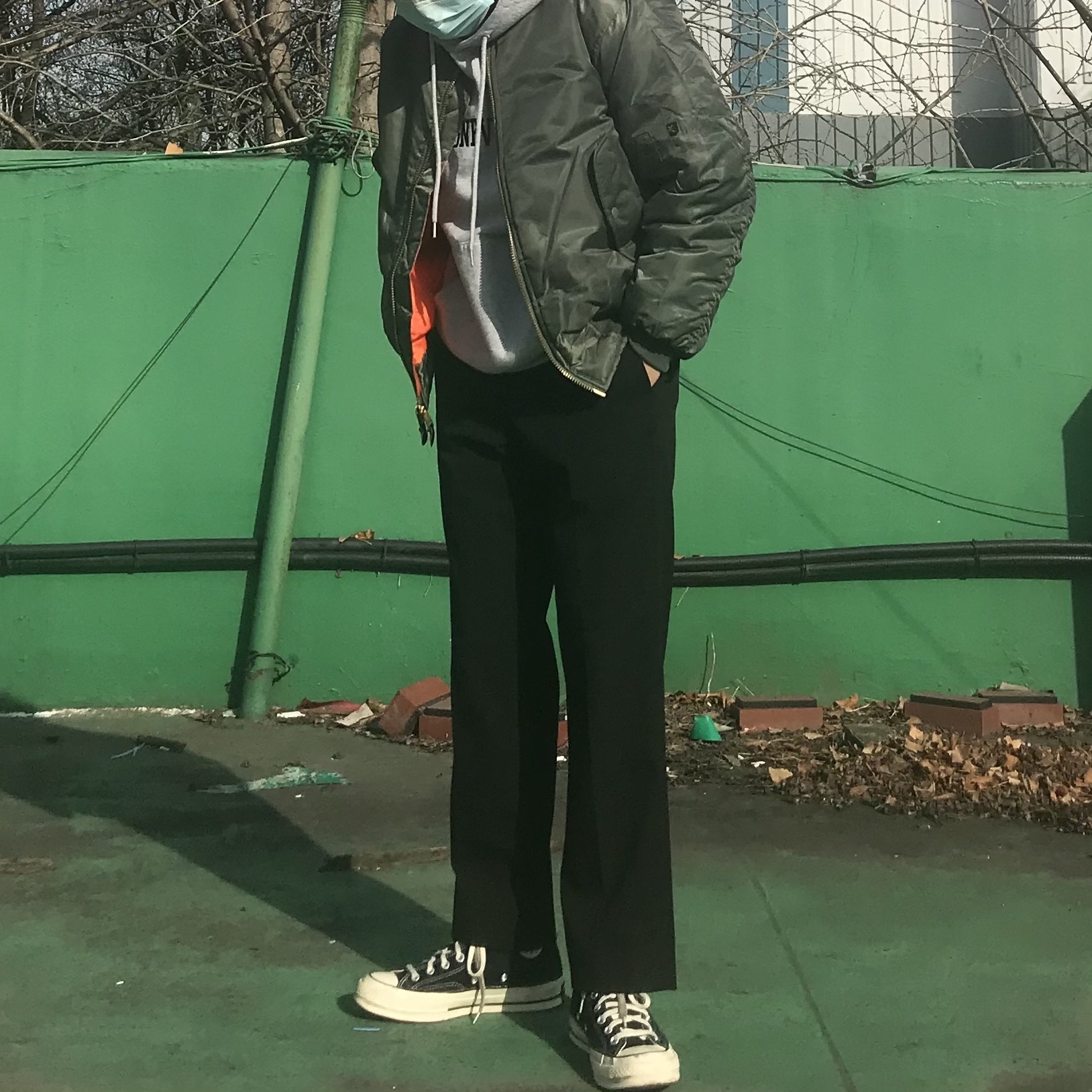Converse Chuck 70 Hi Black 착용 스타일