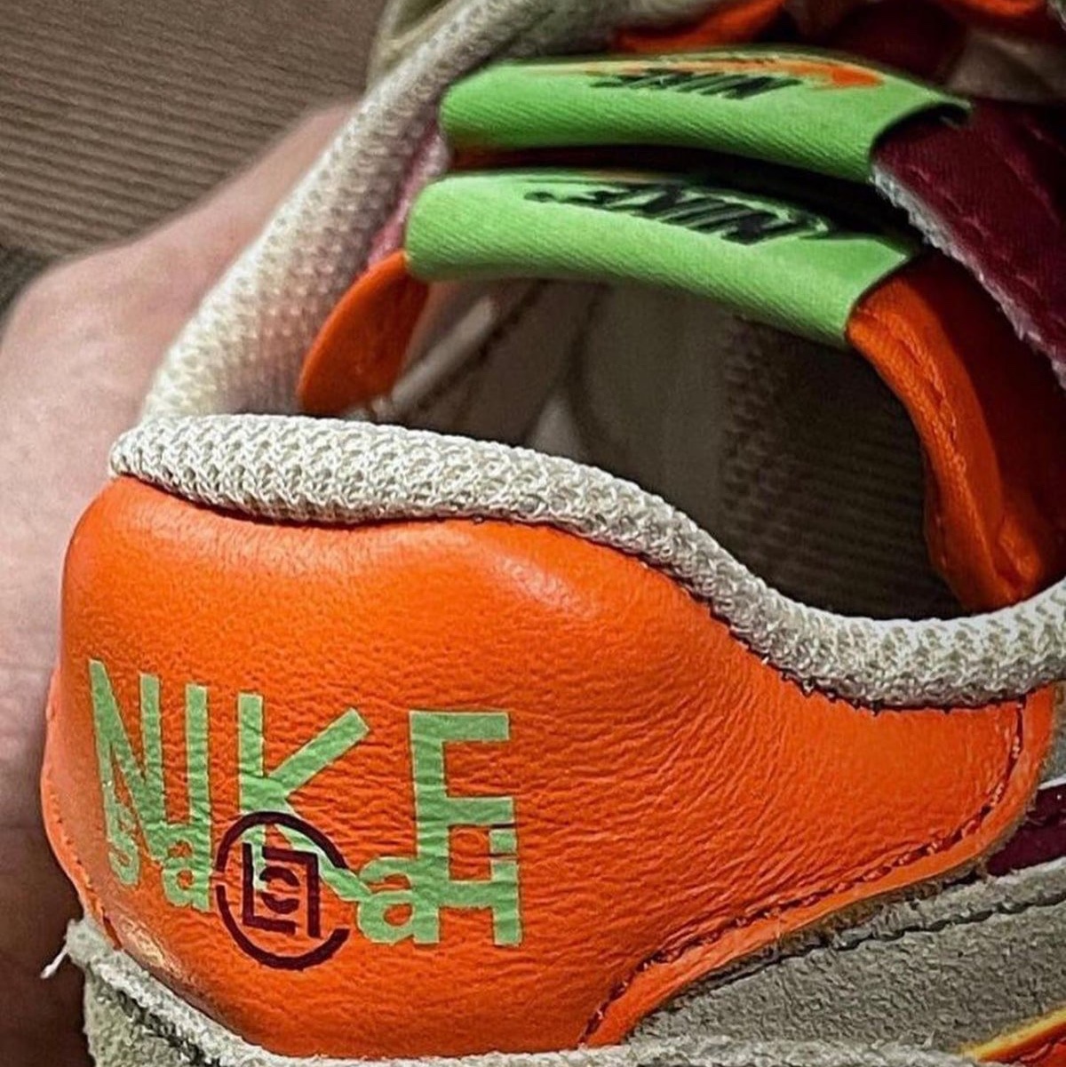 Nike x Sacai LDWaffle Blue Multi, Nike x Clot Air Max 1 Net 착용 스타일 - 5