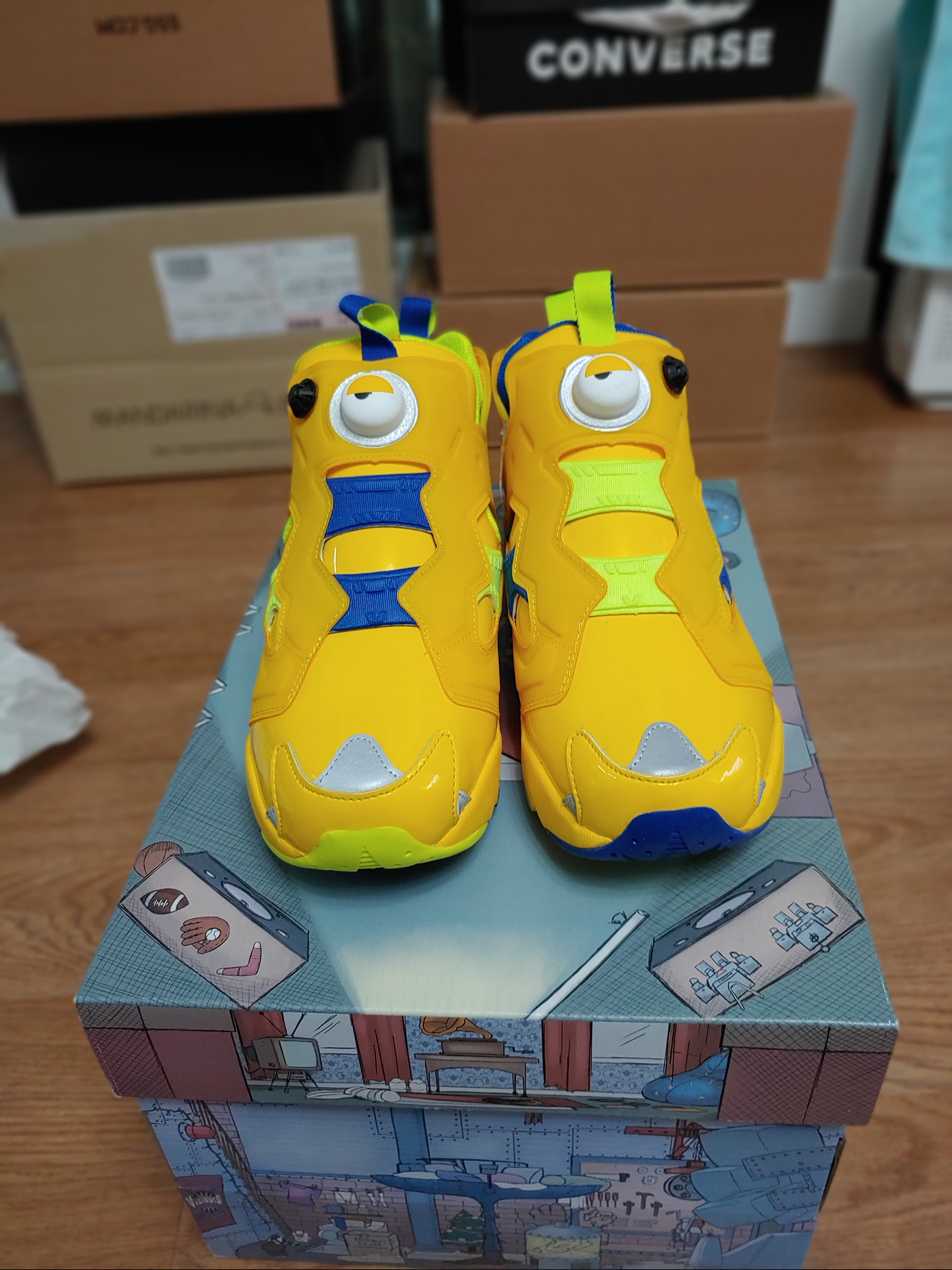 Reebok x Minions Instapump Fury Minions 착용 스타일 - 1