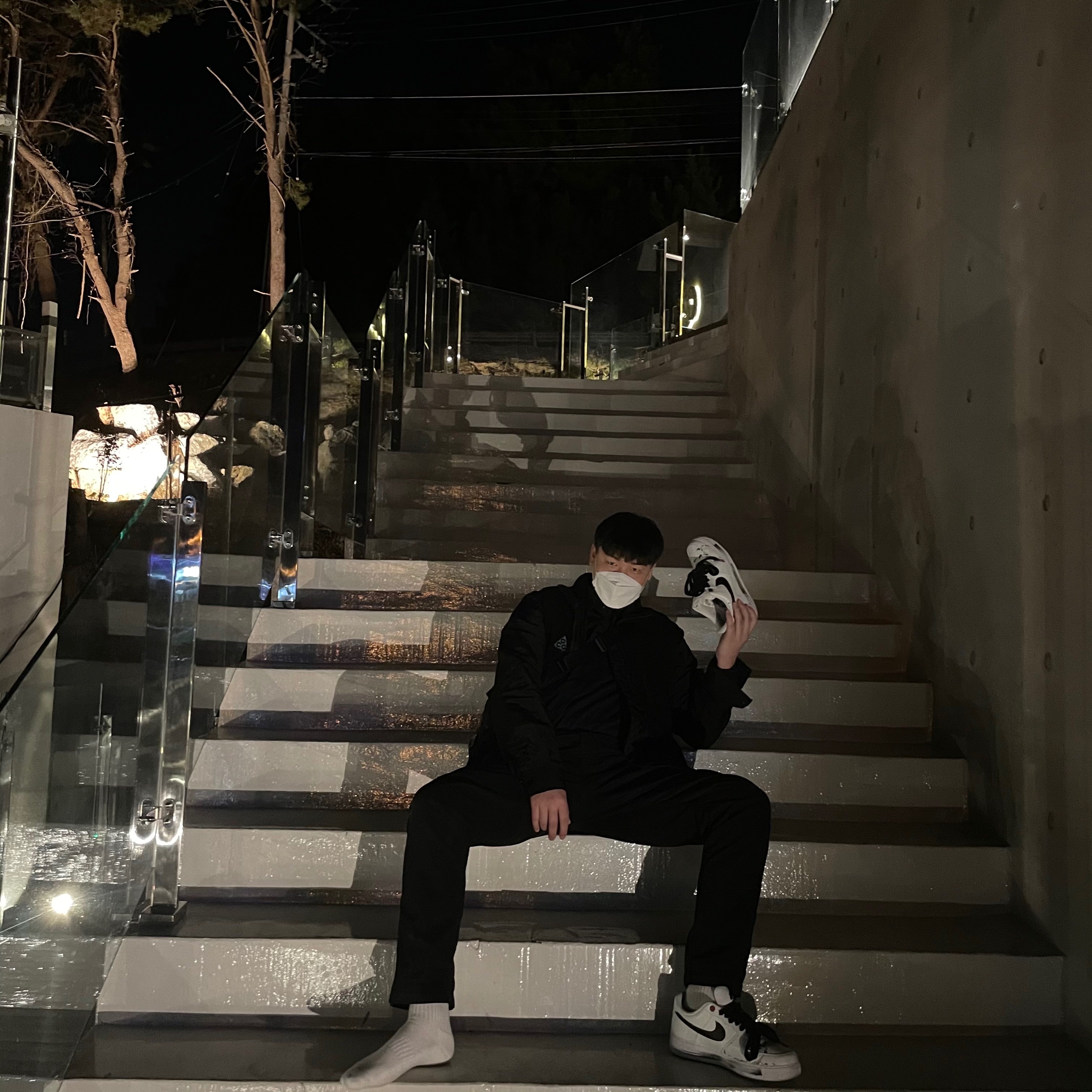 Nike x Peaceminusone Air Force 1 Low Para-Noise 2.0 착용 스타일