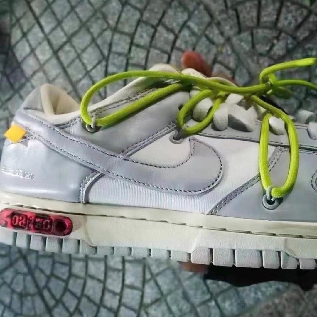Nike x Off-White Dunk Low University Red, Nike x Off-White Dunk Low Pine Green 착용 스타일 - 4