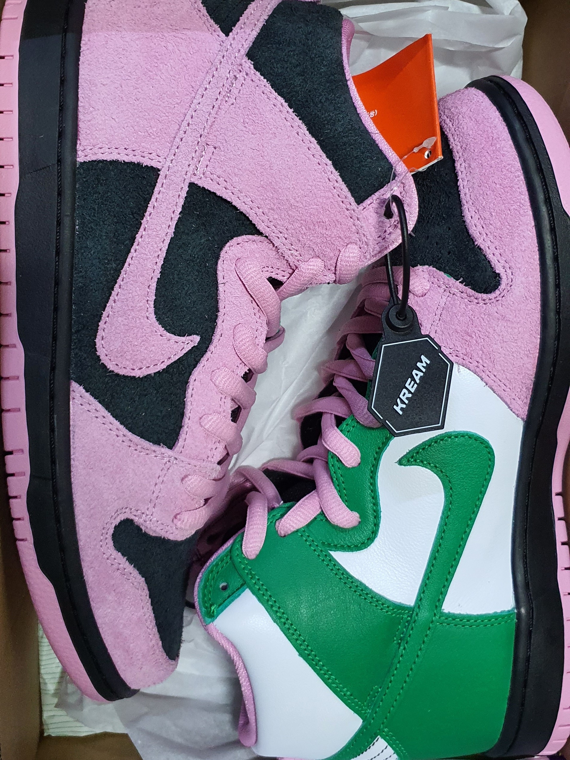 Nike SB Dunk High Pro Invert Celtics 착용 스타일 - 3