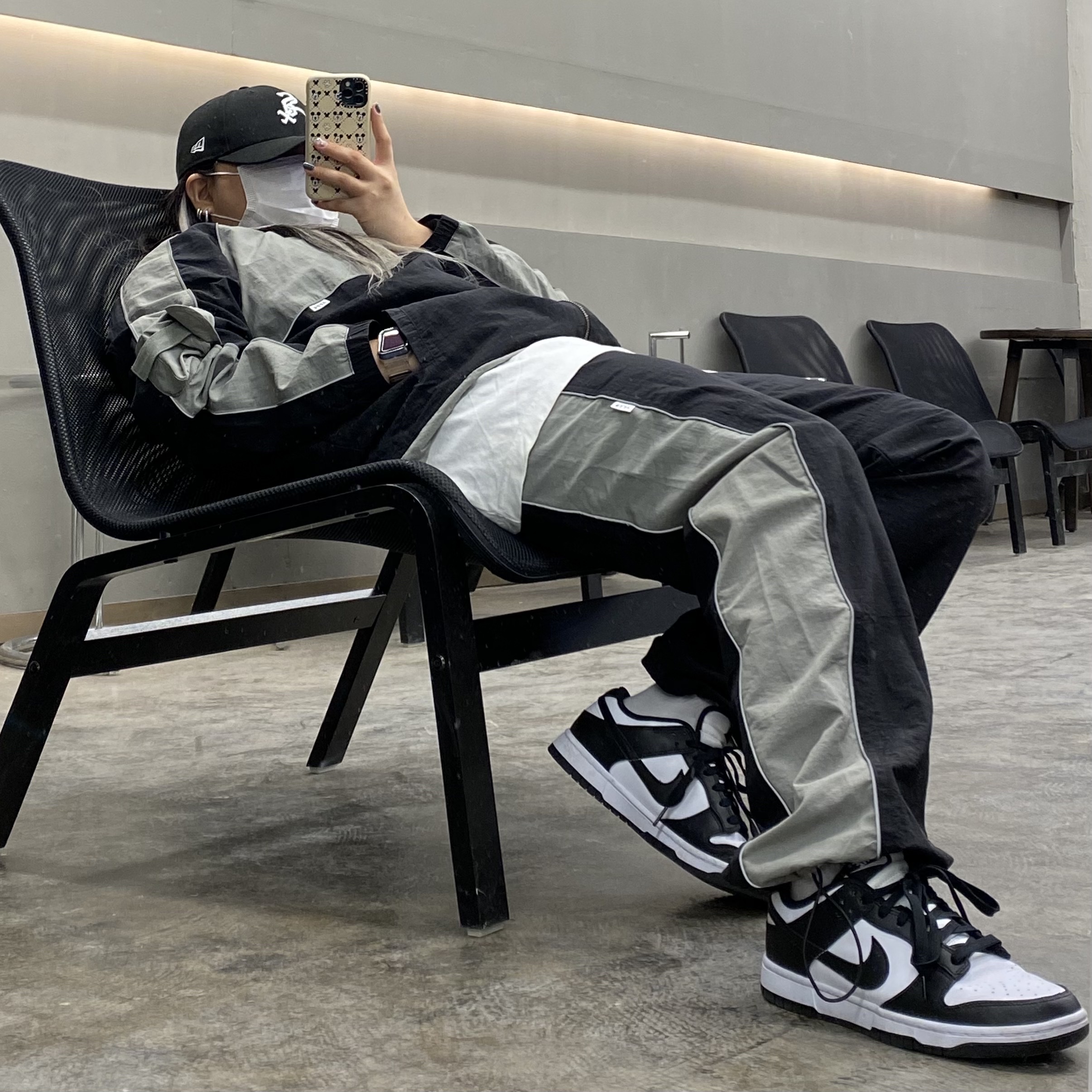 Nike Dunk Low Retro Black 착용 스타일