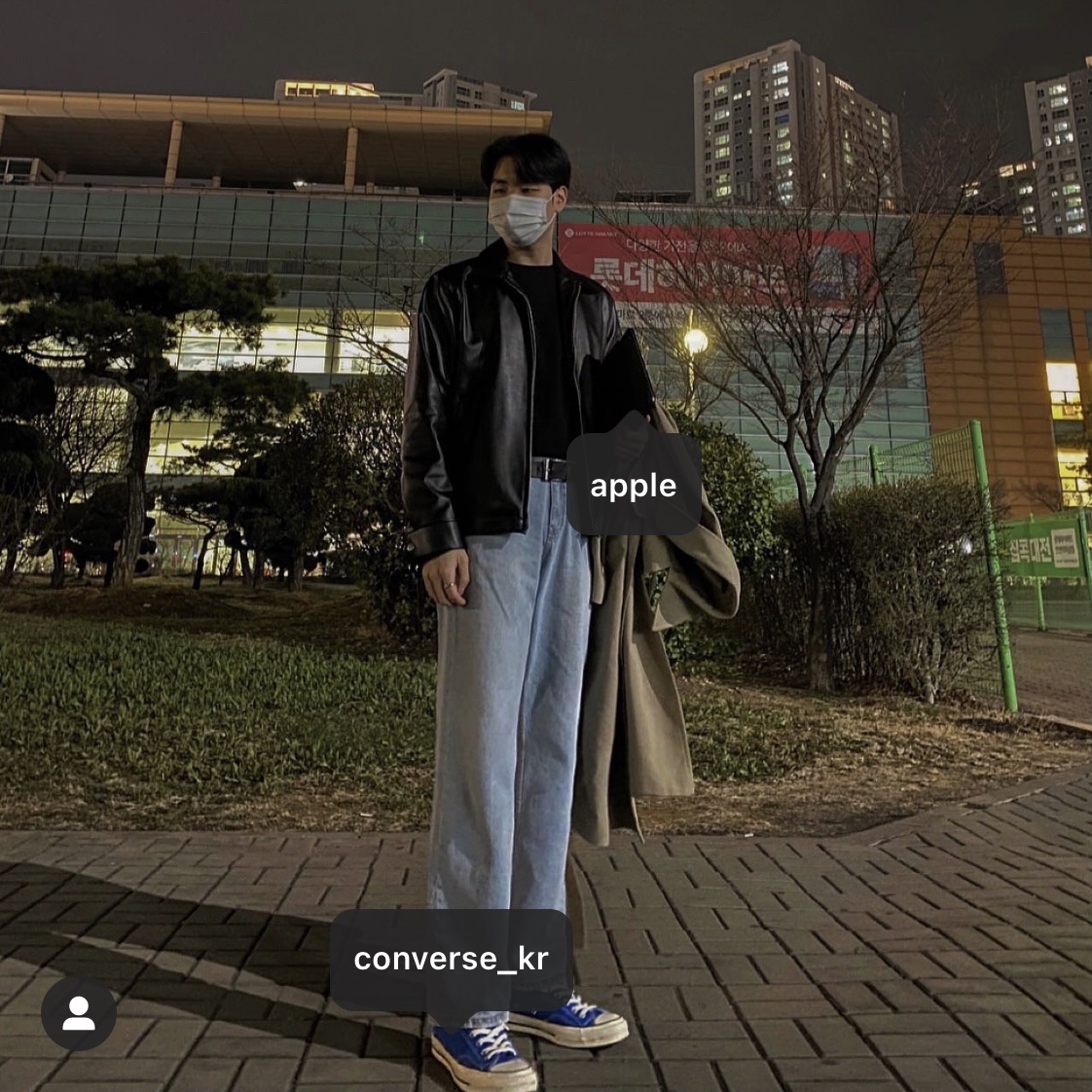 Converse Chuck 70 Ox Vintage Canvas Imperial Blue 착용 스타일