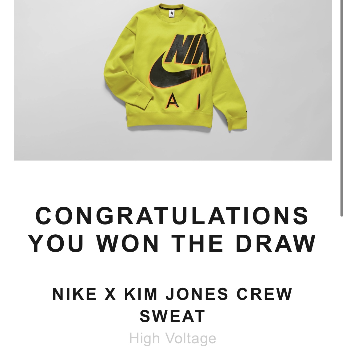 Nike x Kim Jones Fleece Crew Circuit Orange - US/EU 착용 스타일